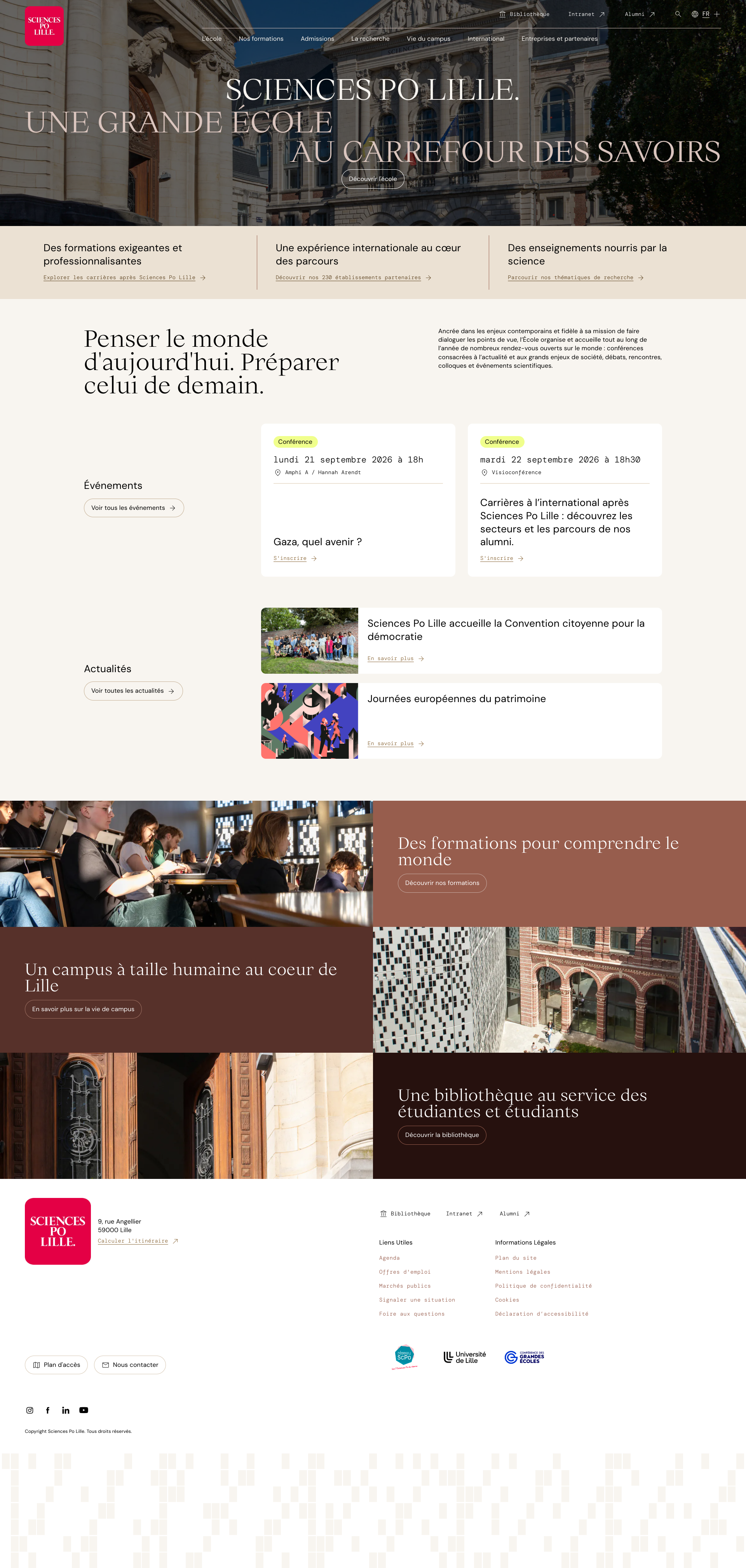 Aperçu du site