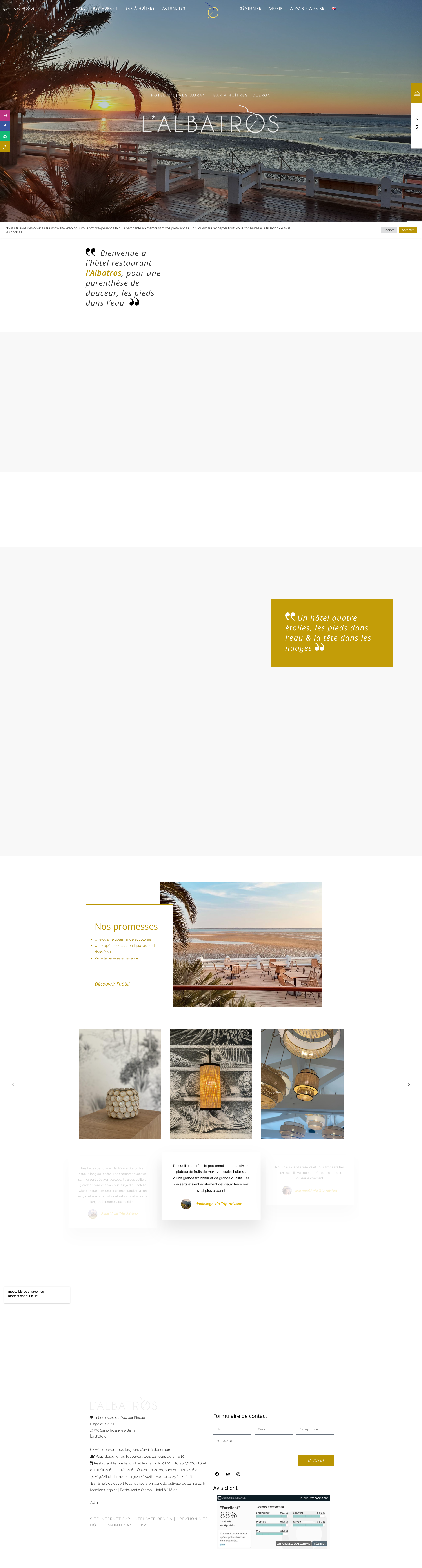 Aperçu du site