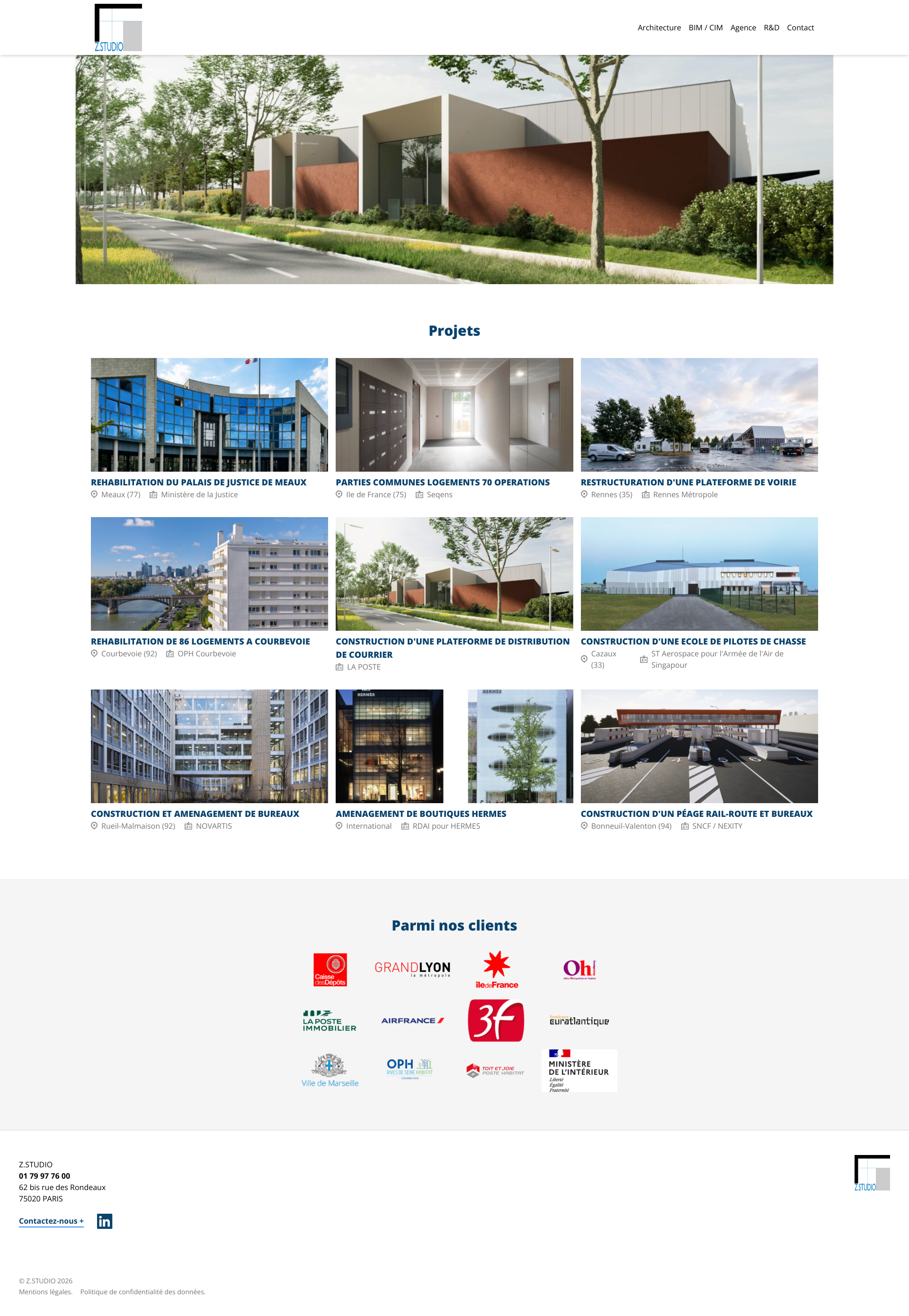 Aperçu du site