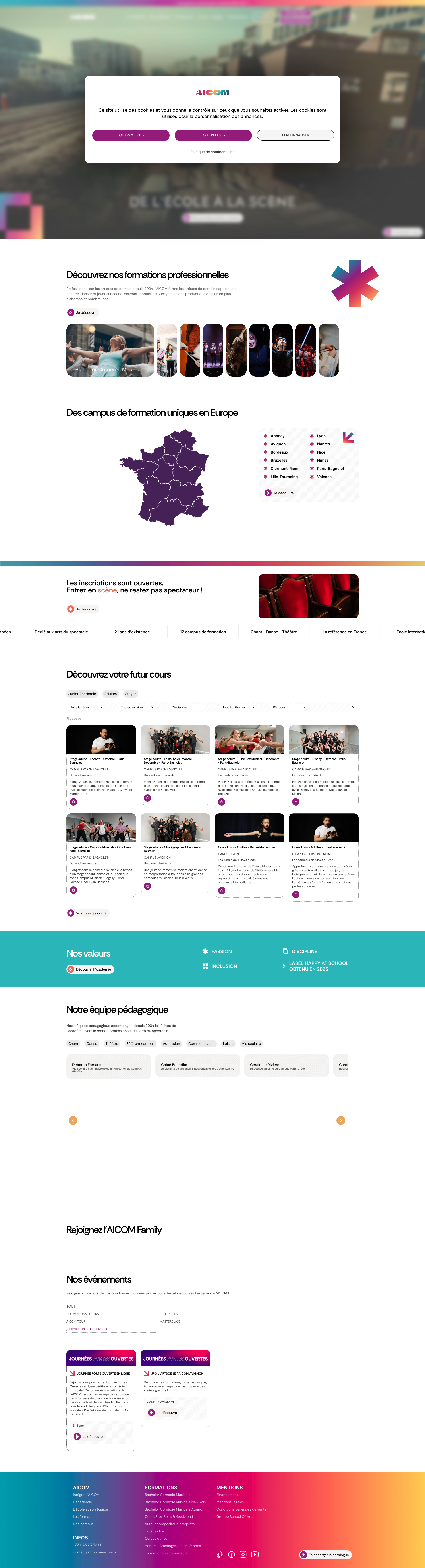 Aperçu du site