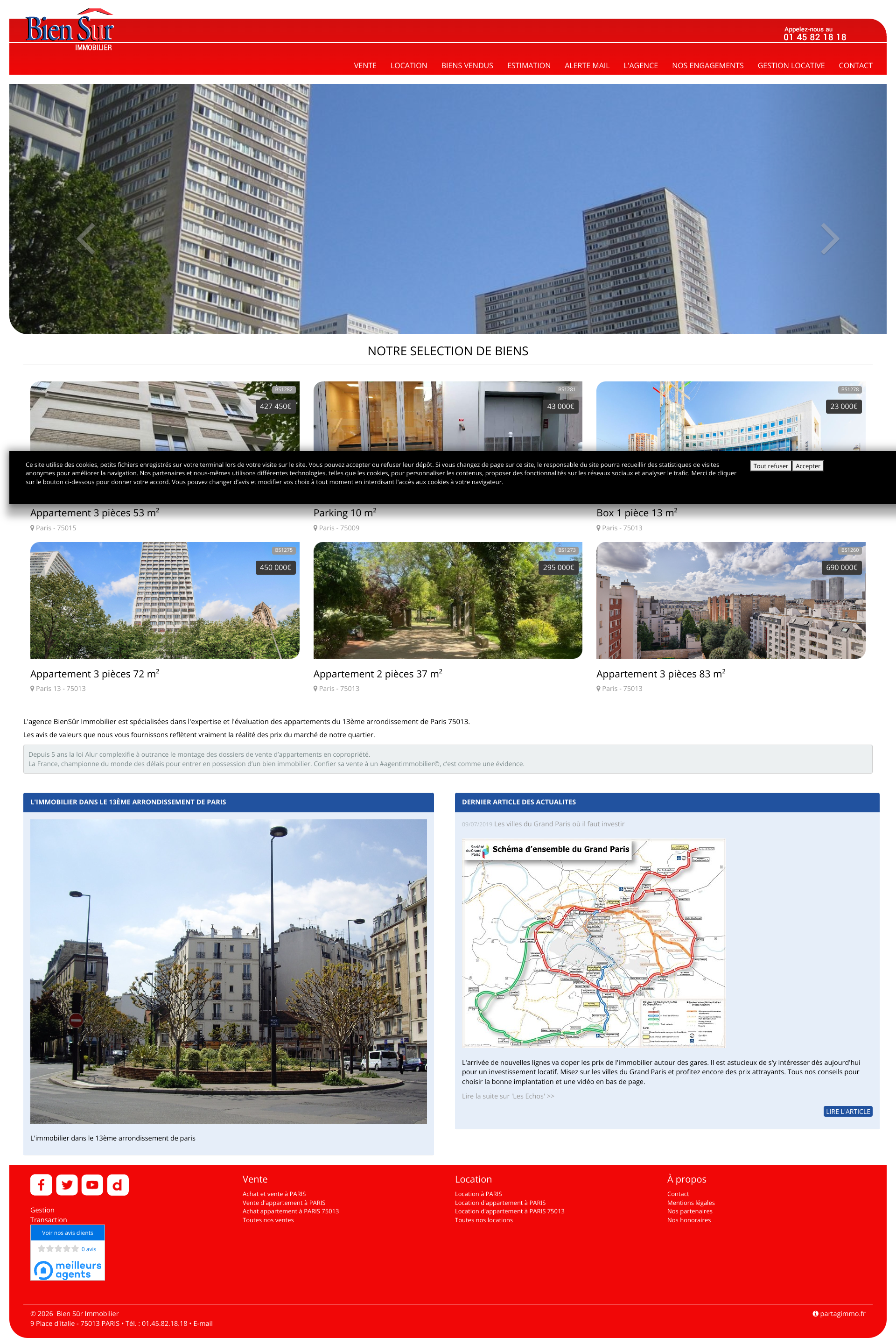 Aperçu du site
