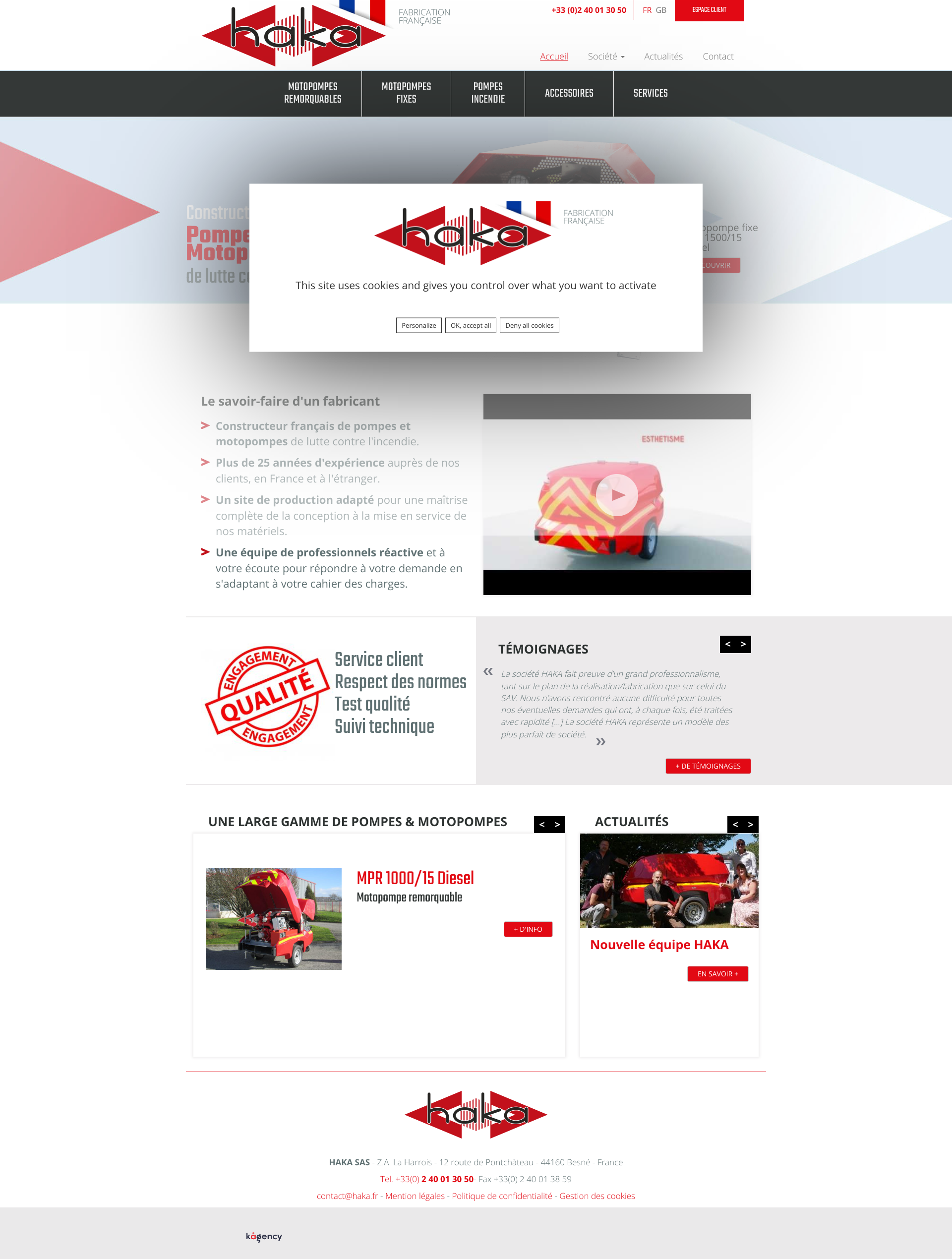 Aperçu du site