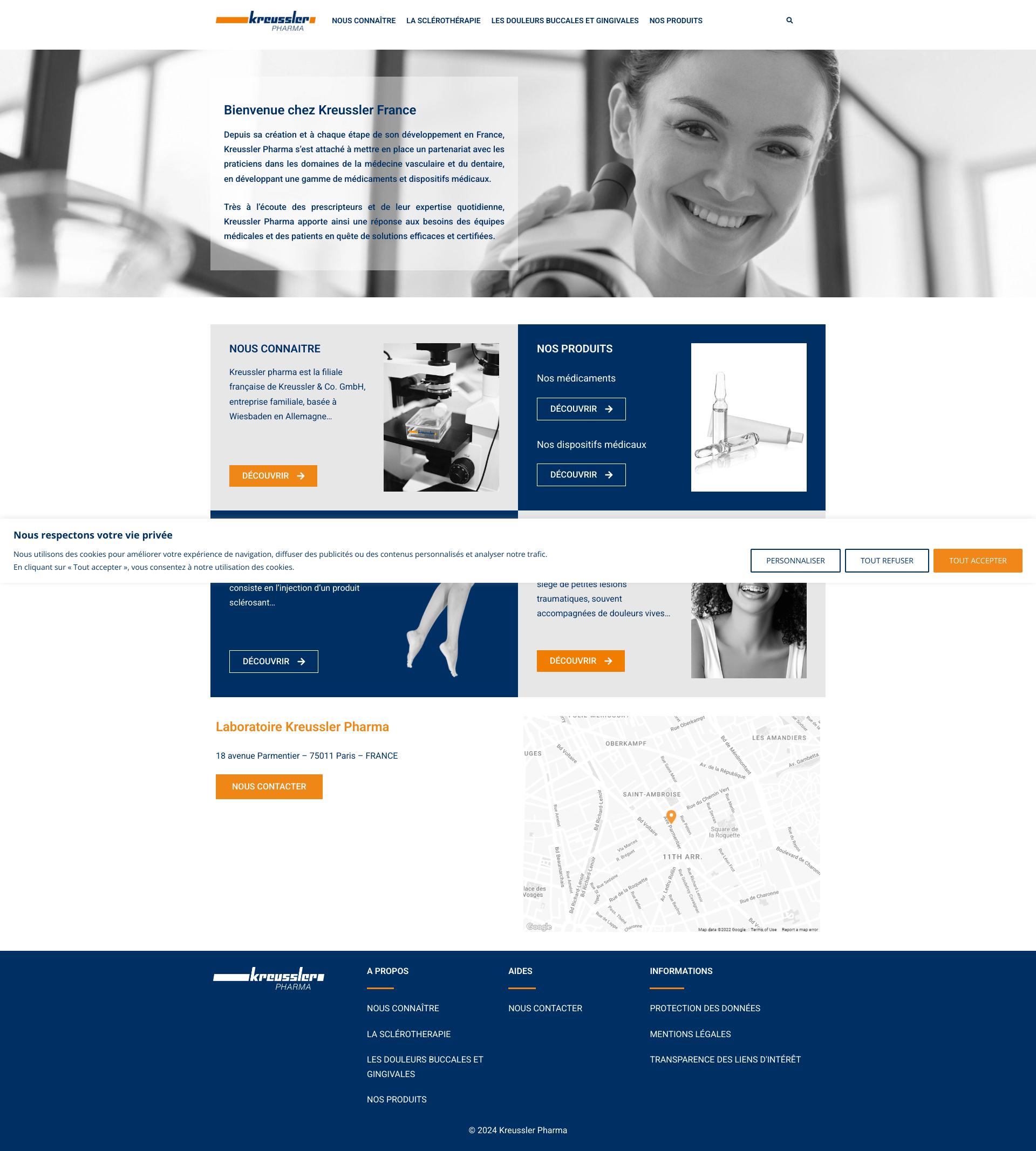 Aperçu du site