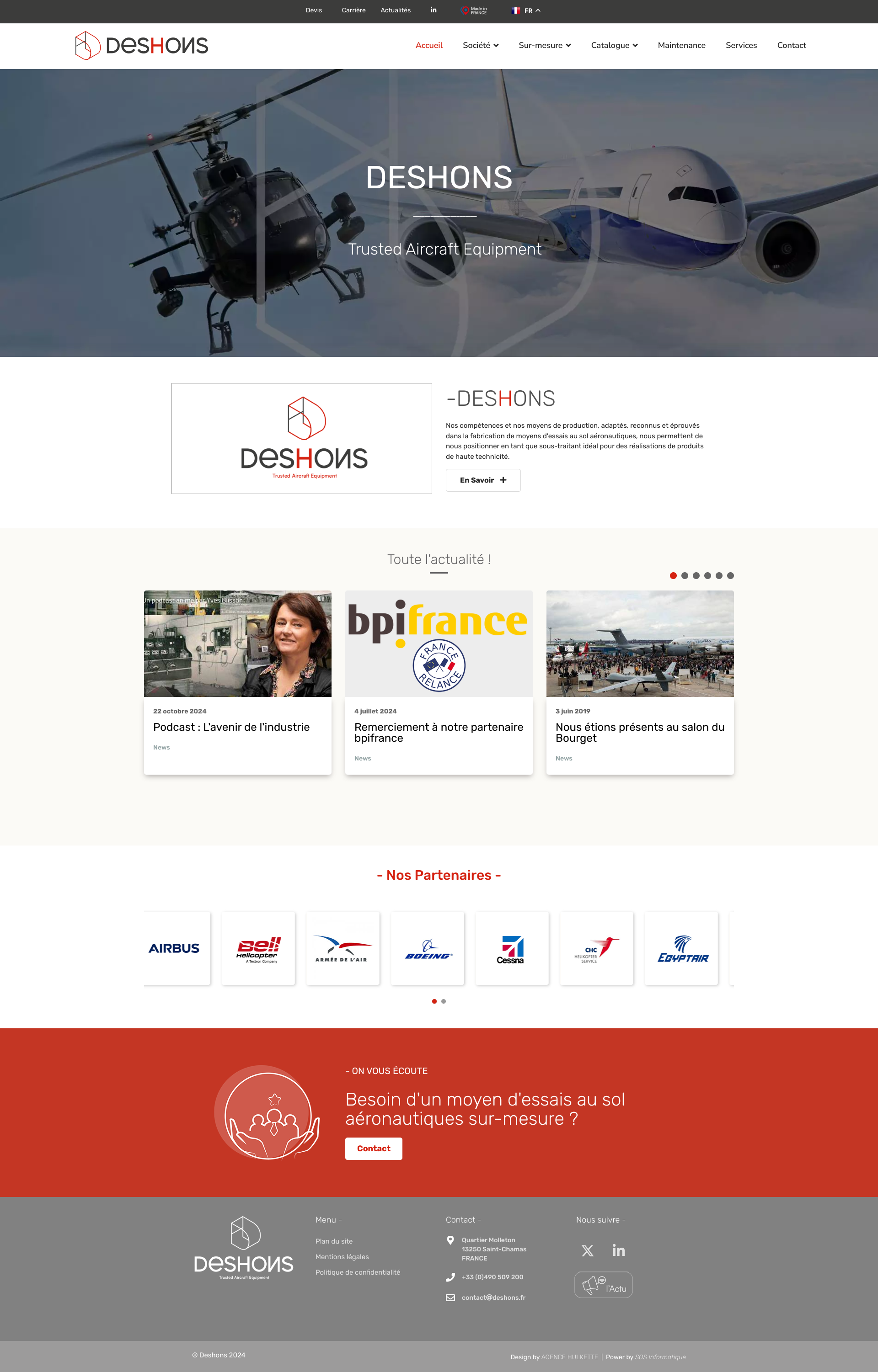 Aperçu du site