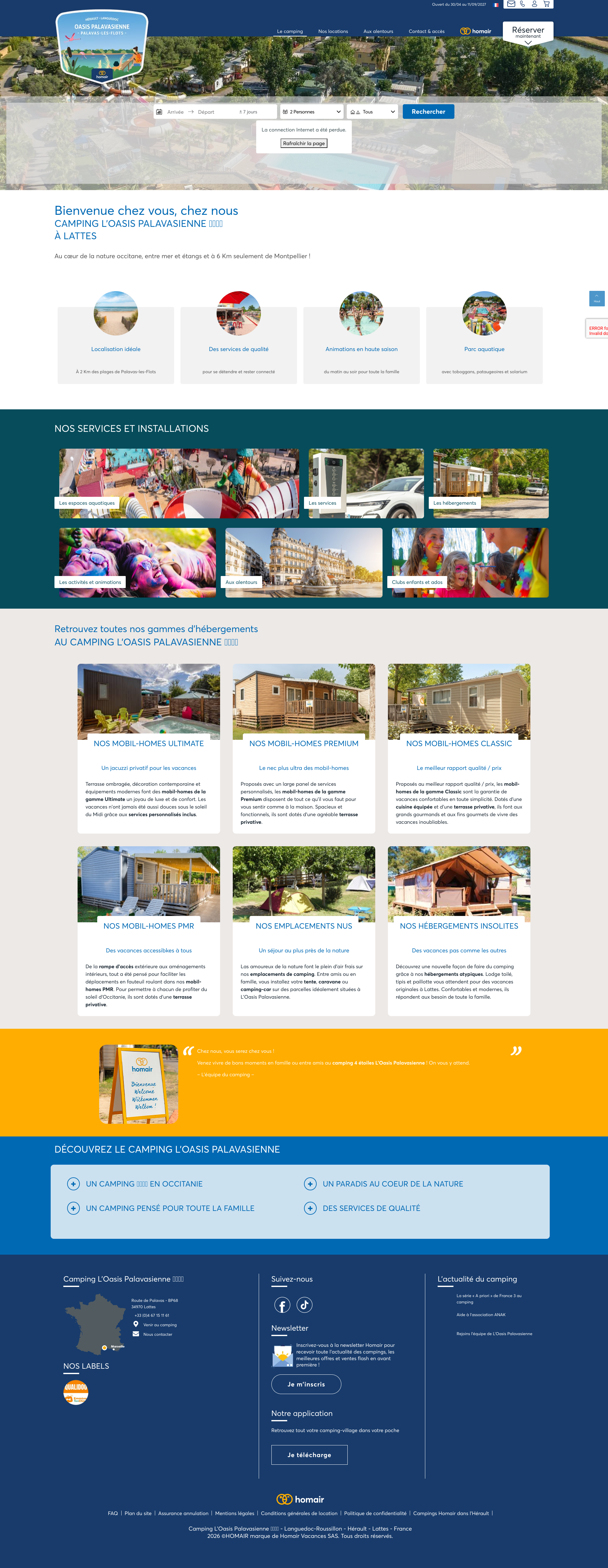 Aperçu du site