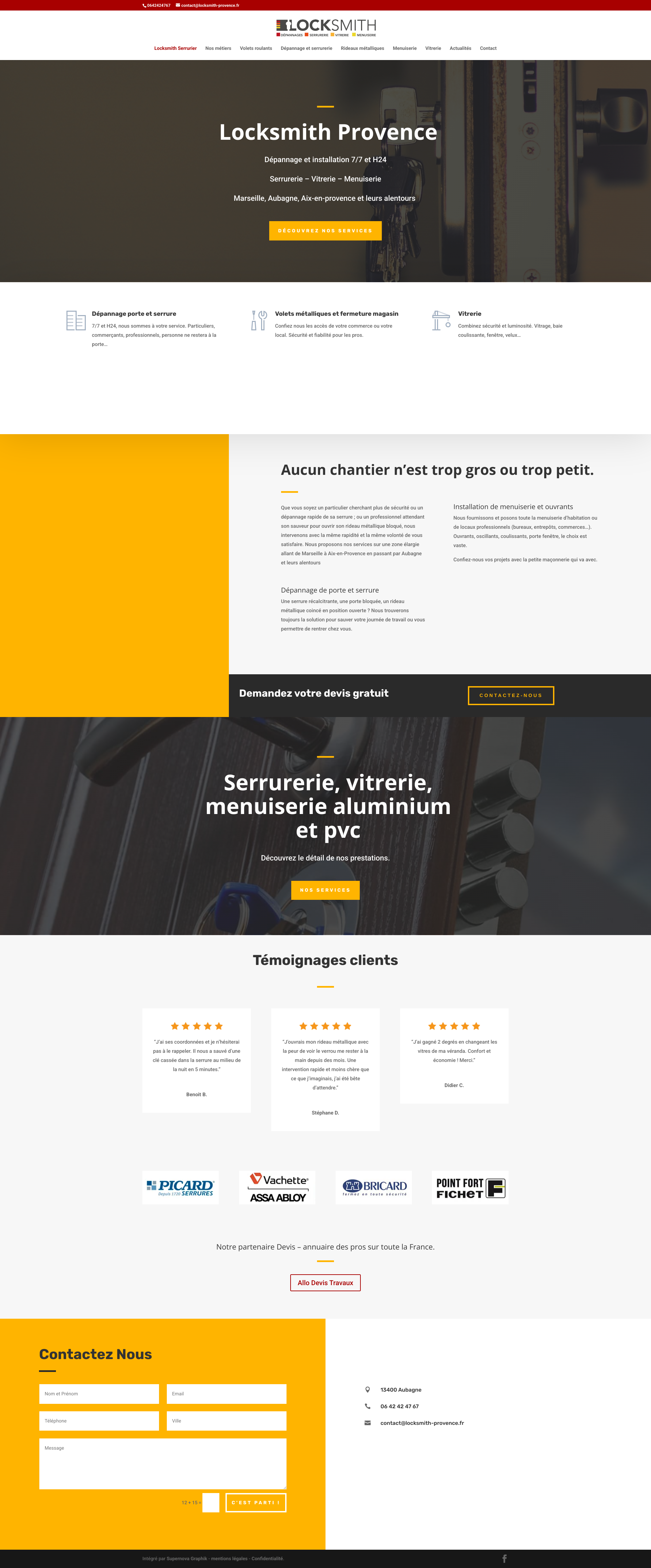 Aperçu du site