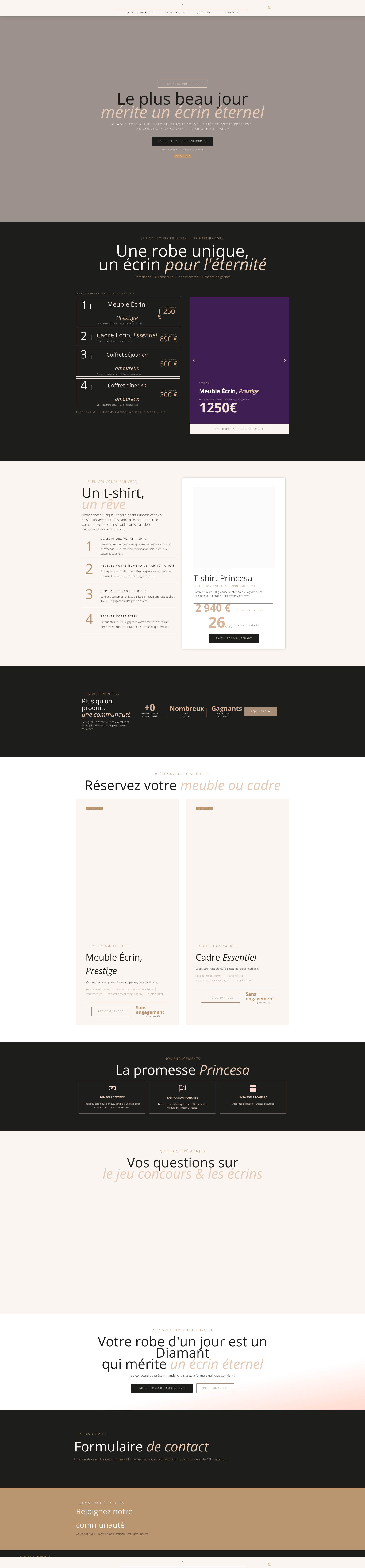 Aperçu du site