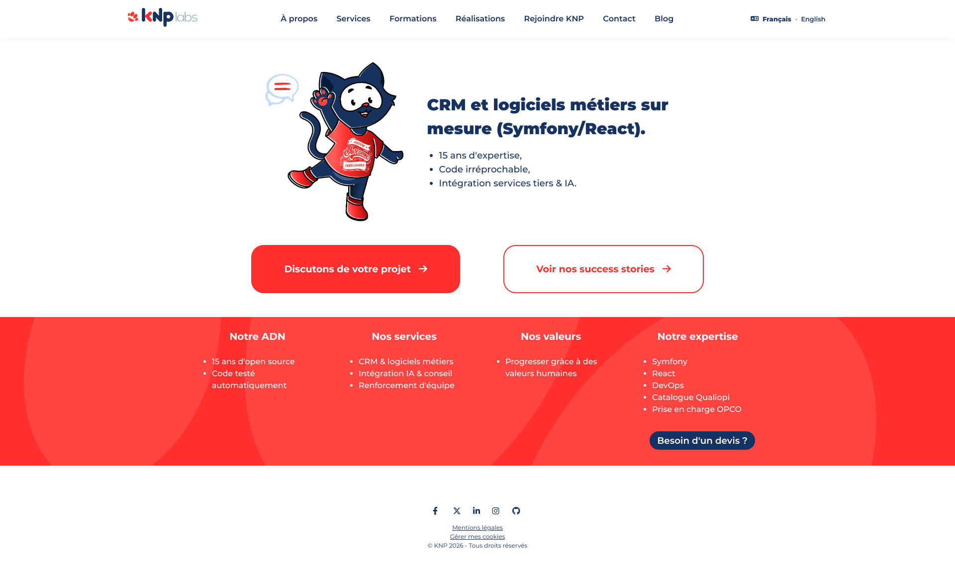 Aperçu du site
