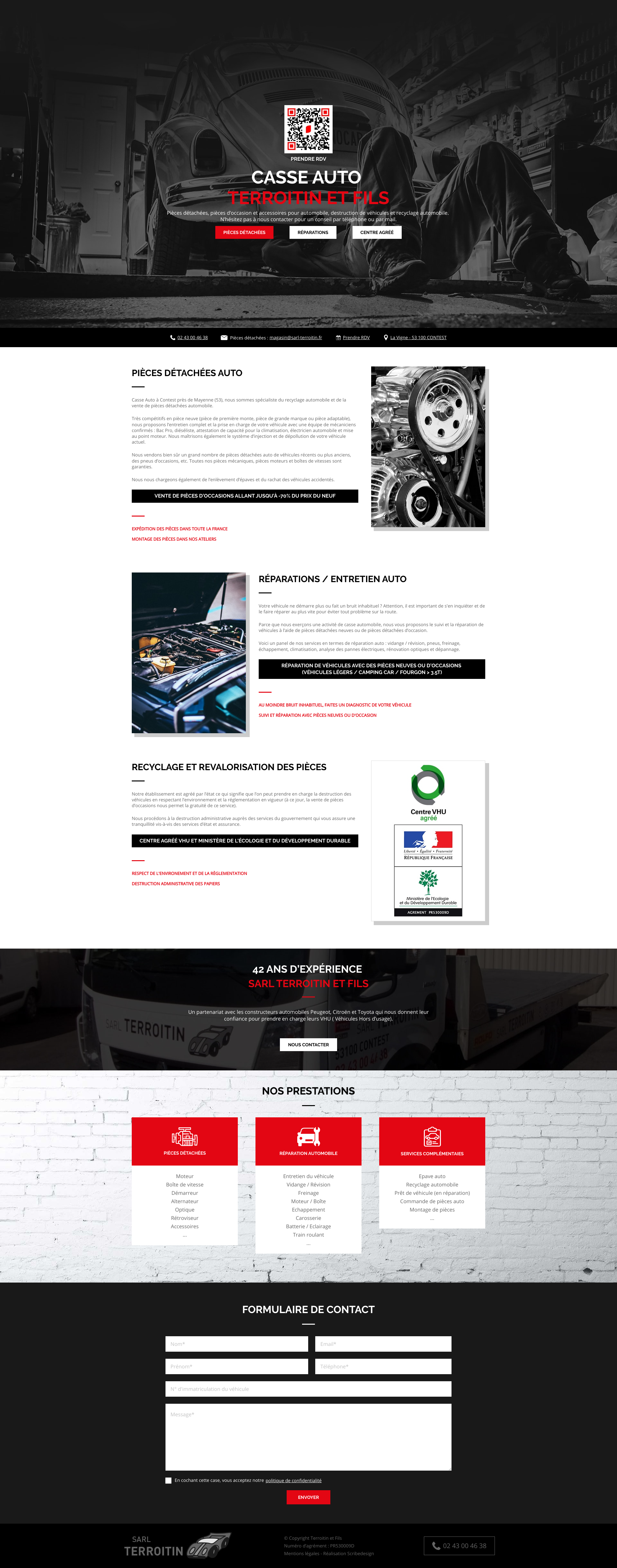 Aperçu du site