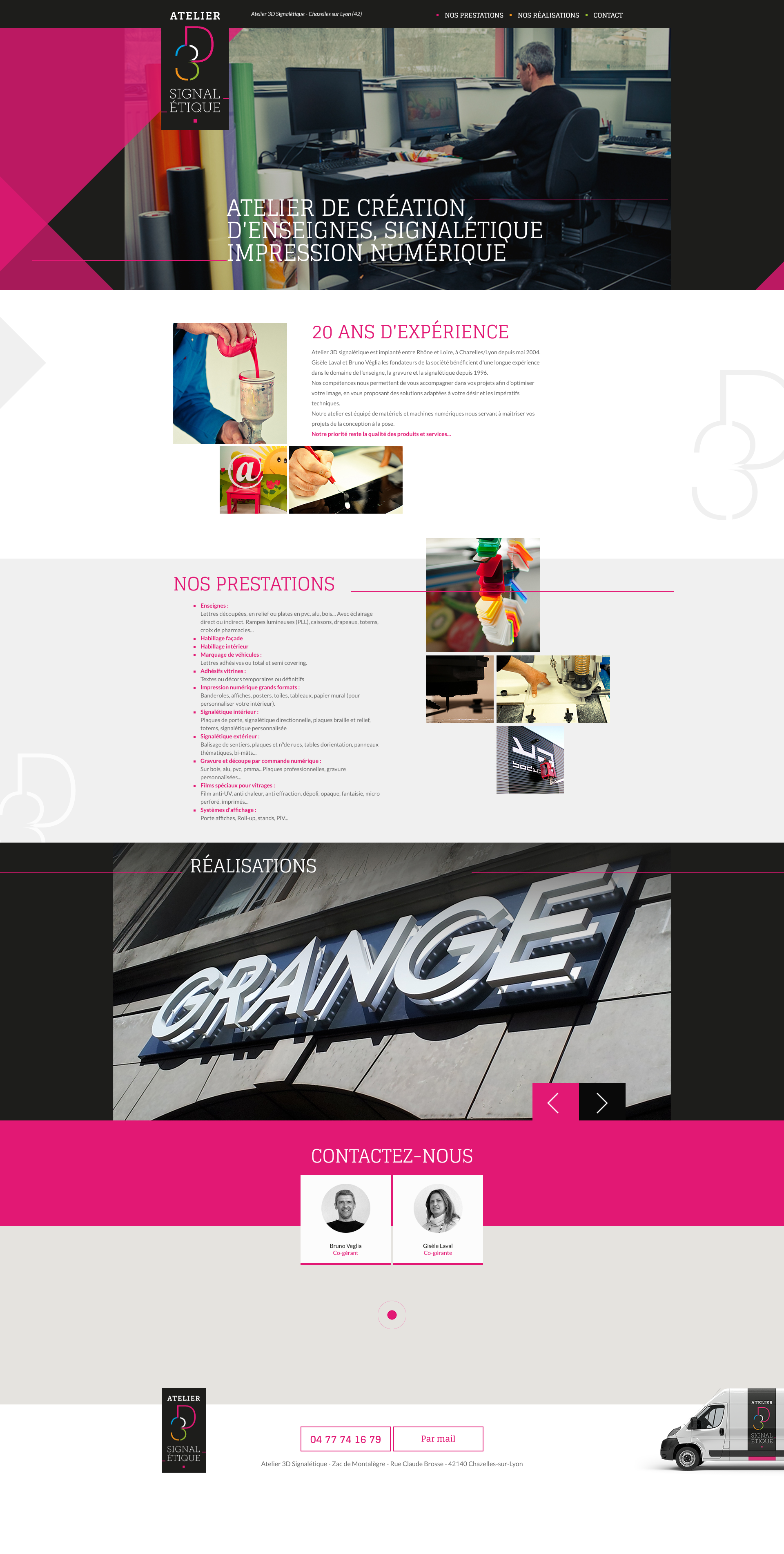 Aperçu du site