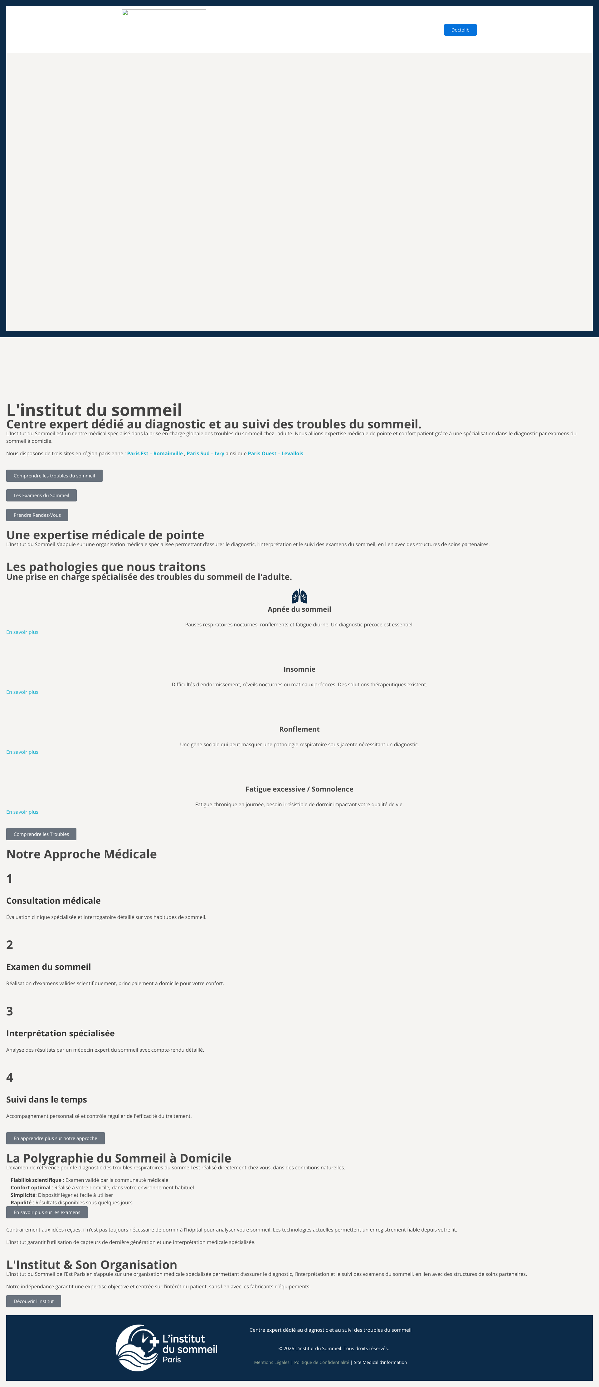 Aperçu du site