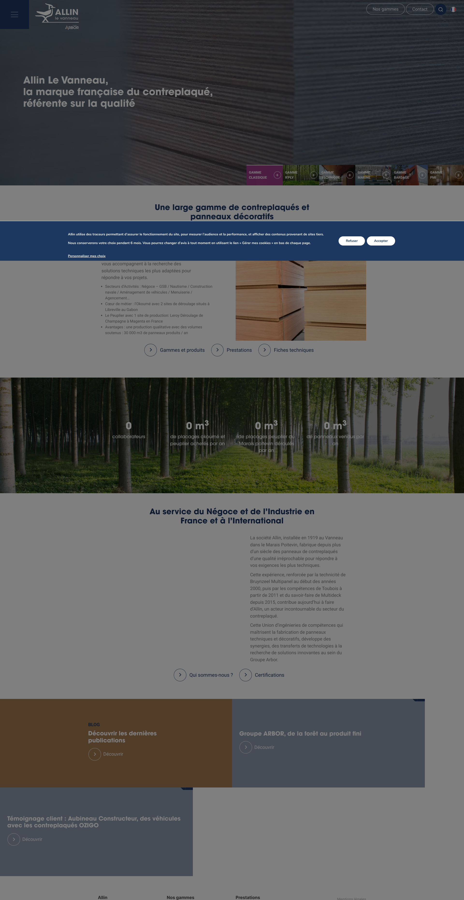 Aperçu du site