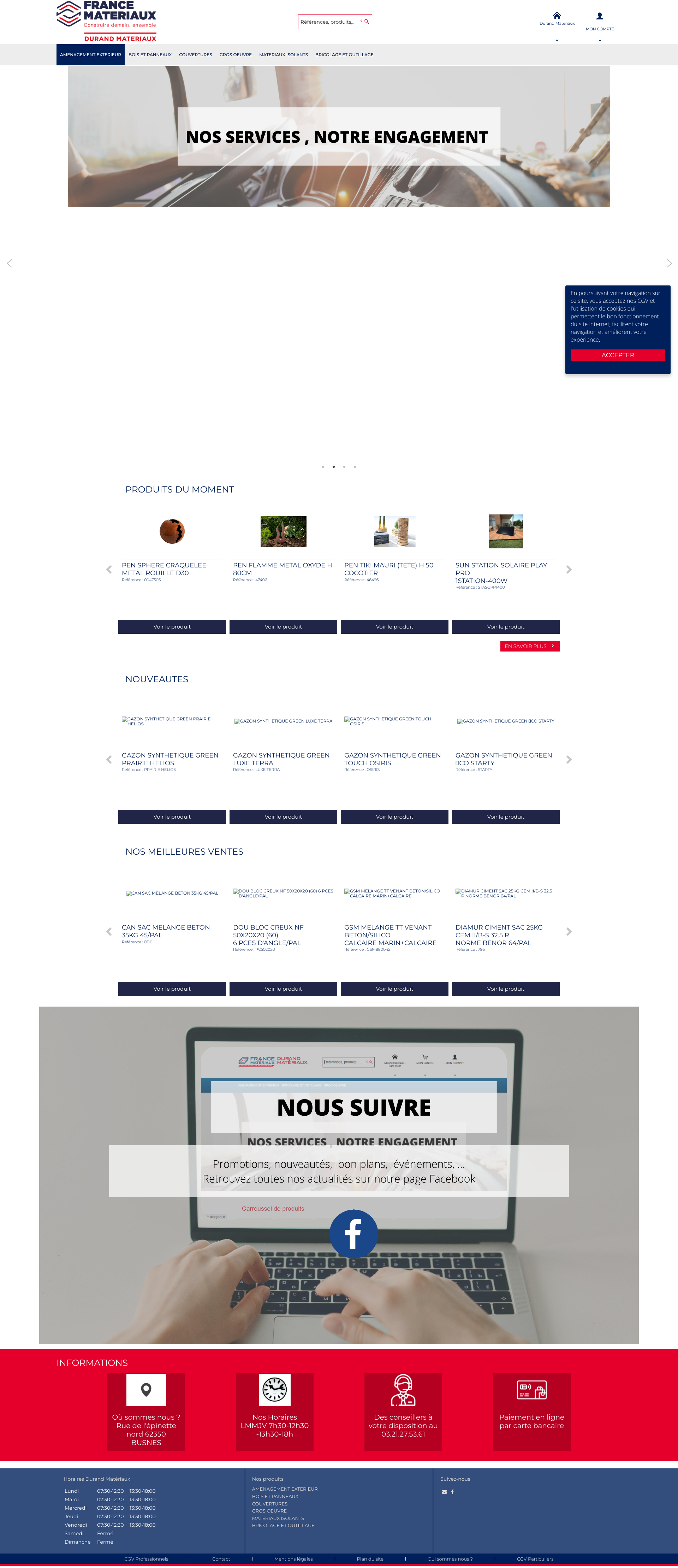 Aperçu du site