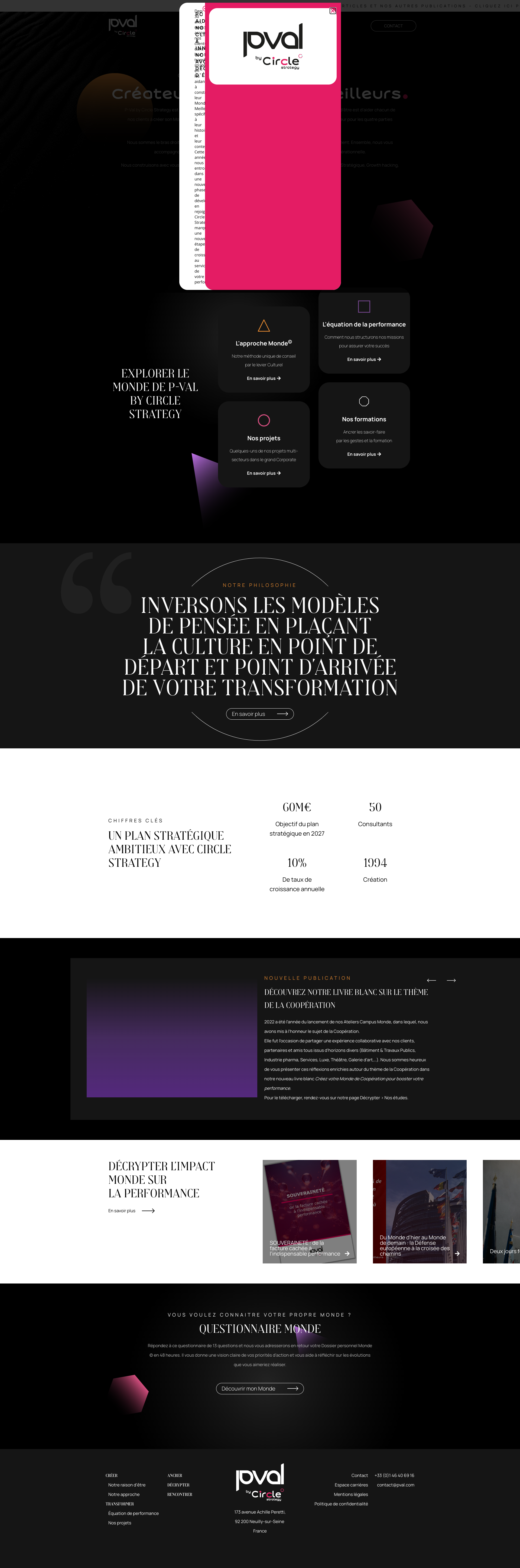 Aperçu du site