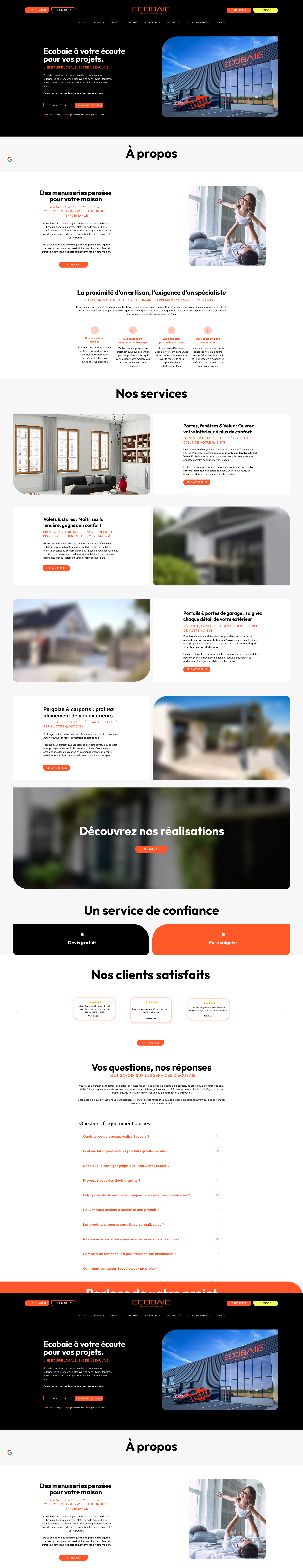 Aperçu du site