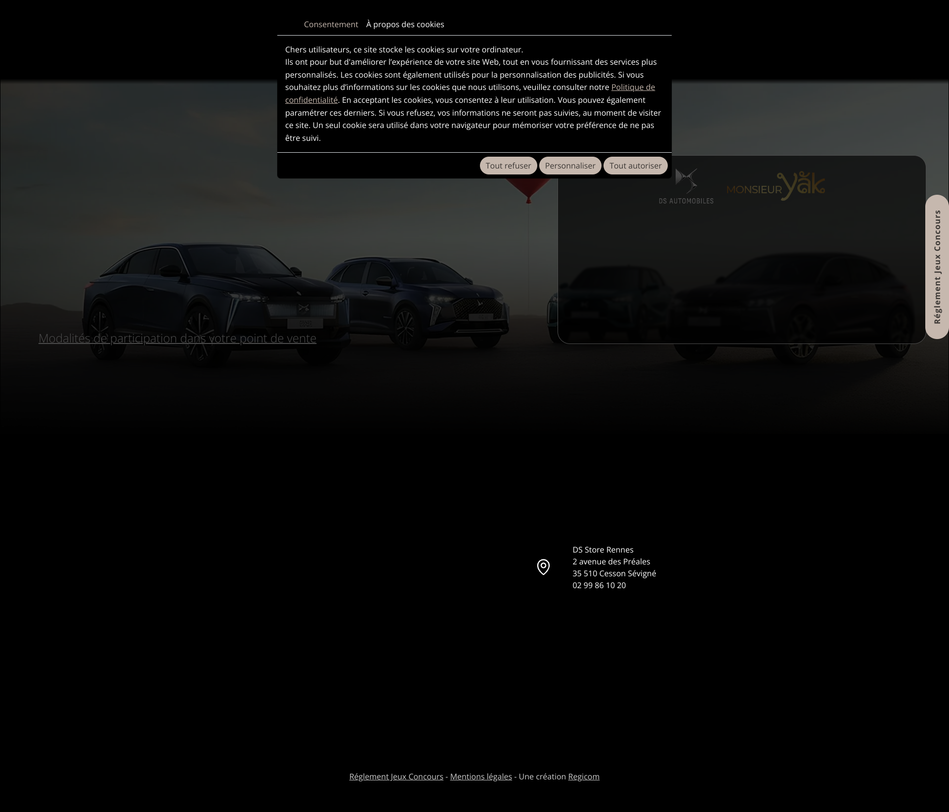 Aperçu du site
