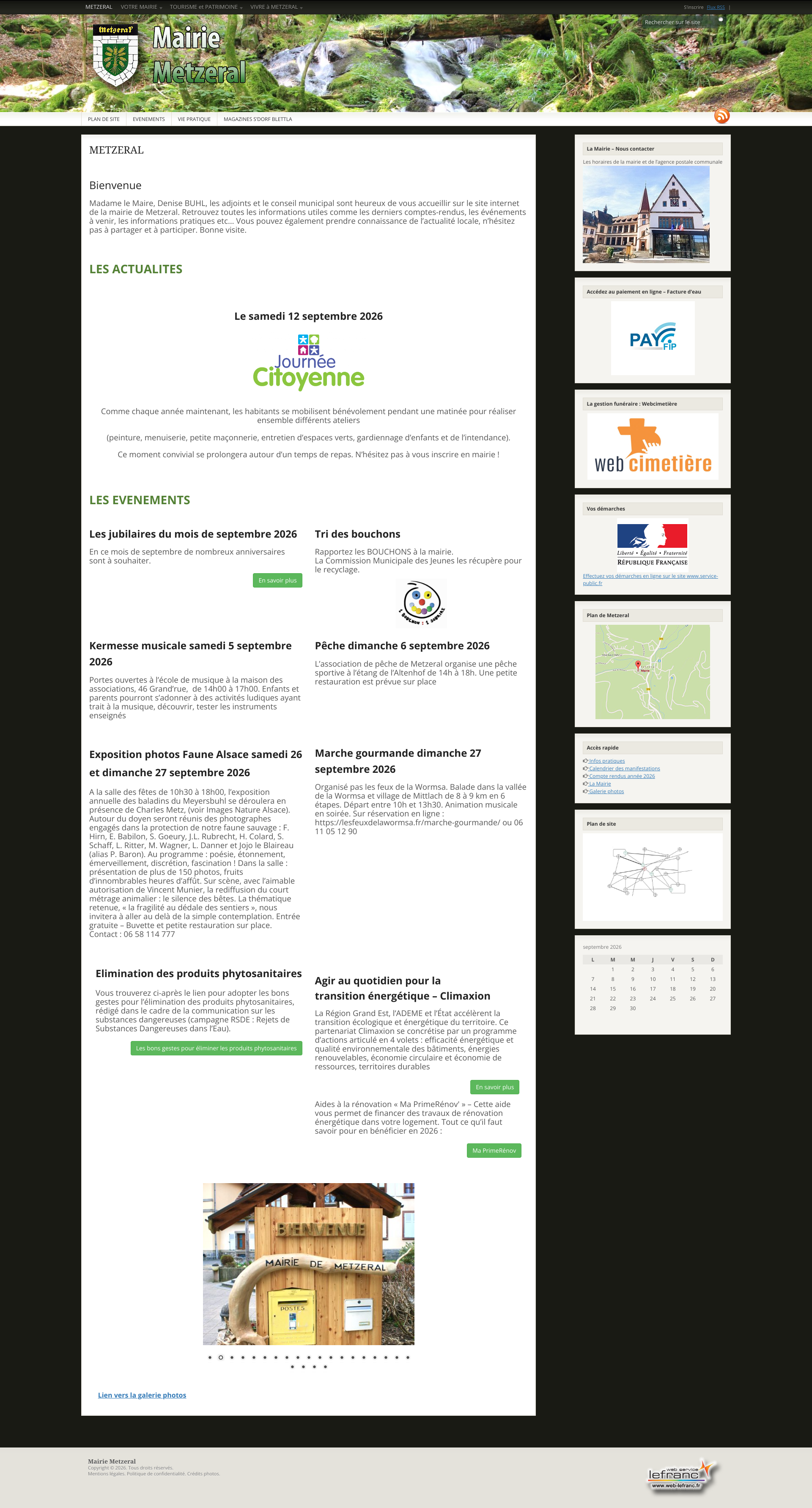 Aperçu du site
