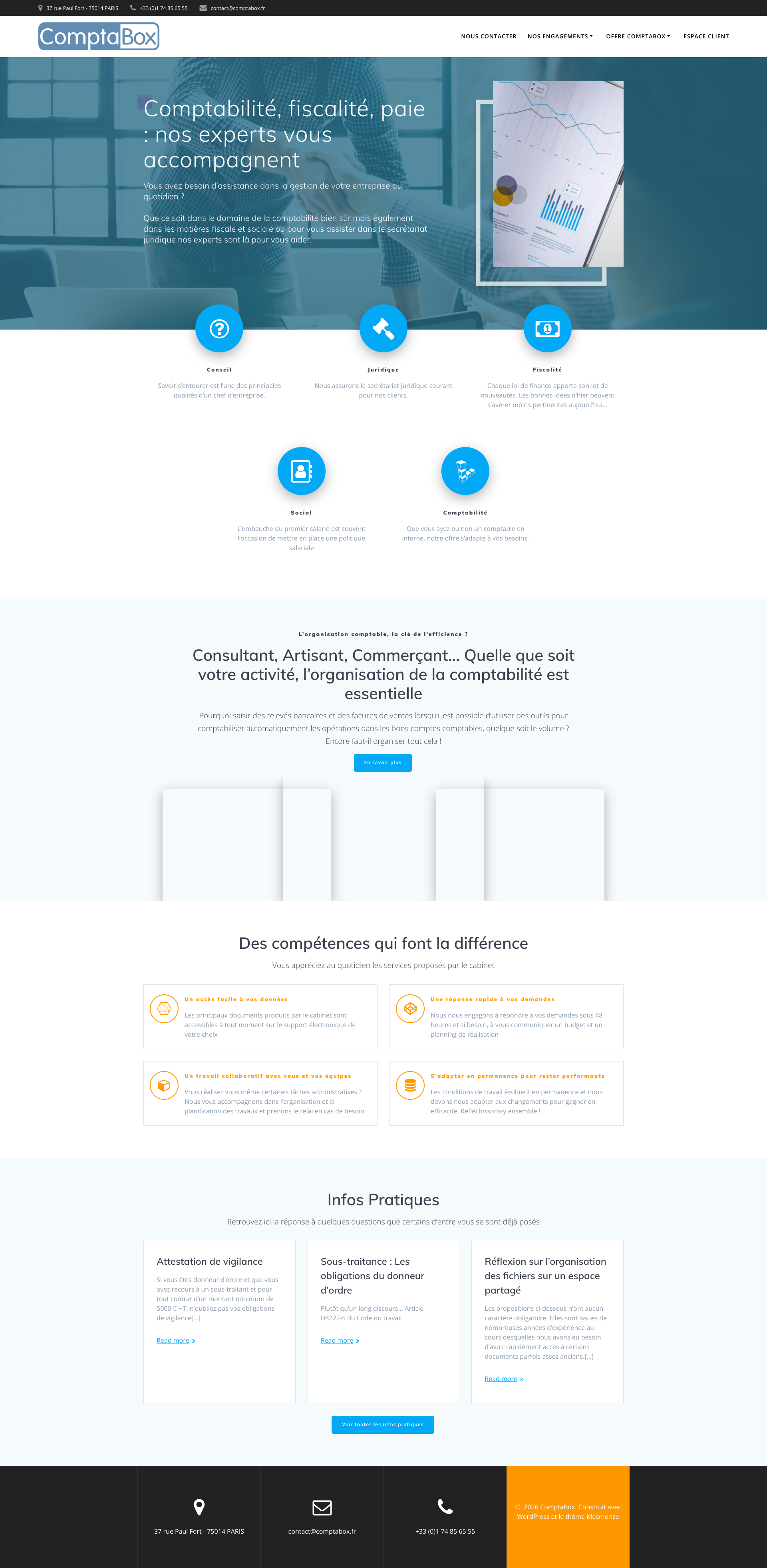 Aperçu du site