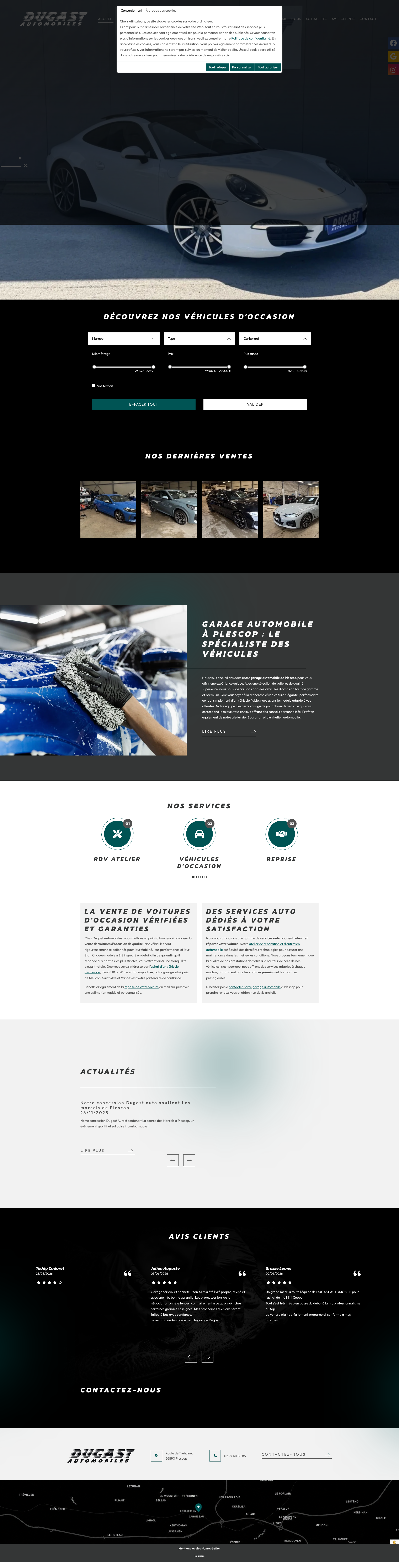 Aperçu du site
