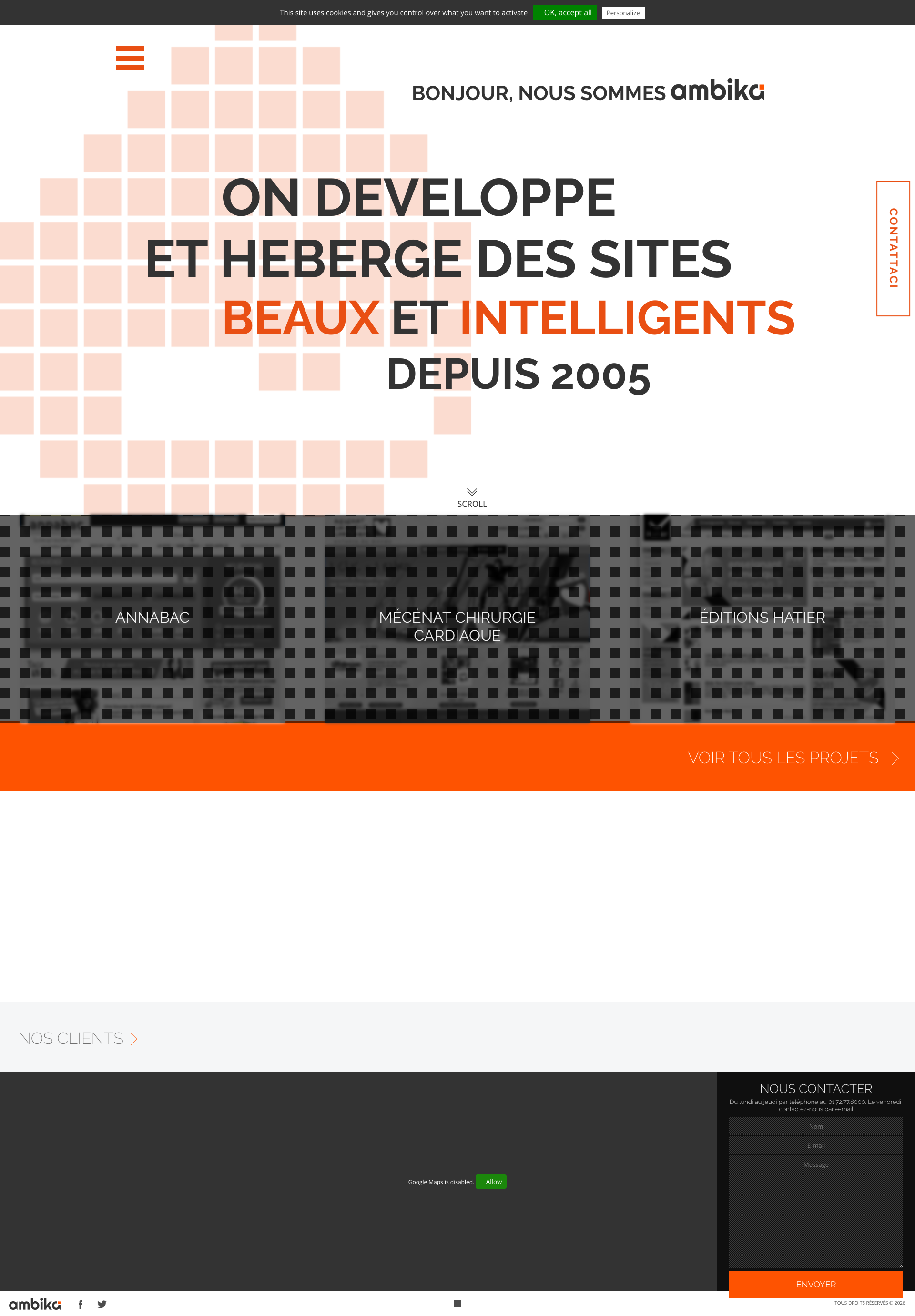 Aperçu du site