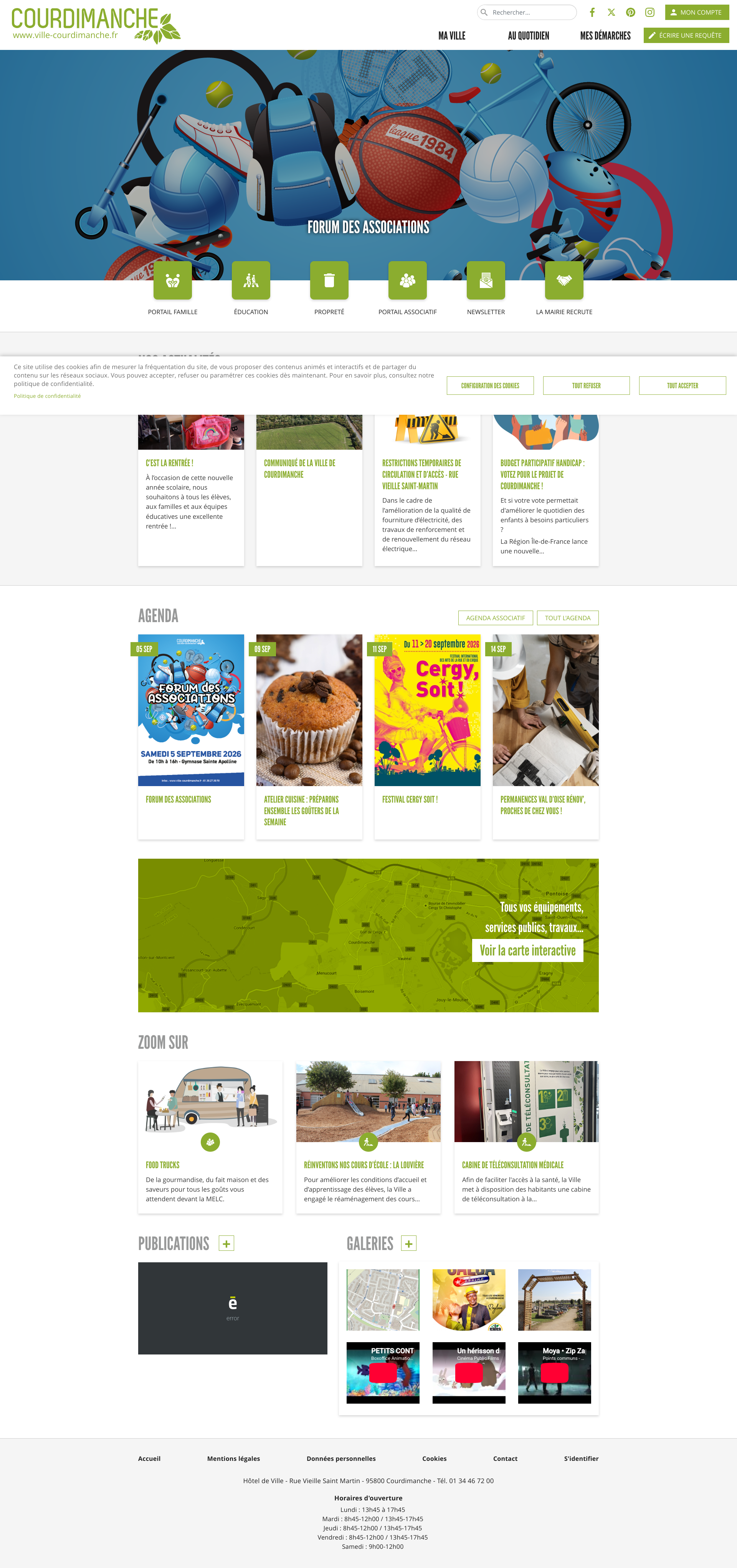 Aperçu du site
