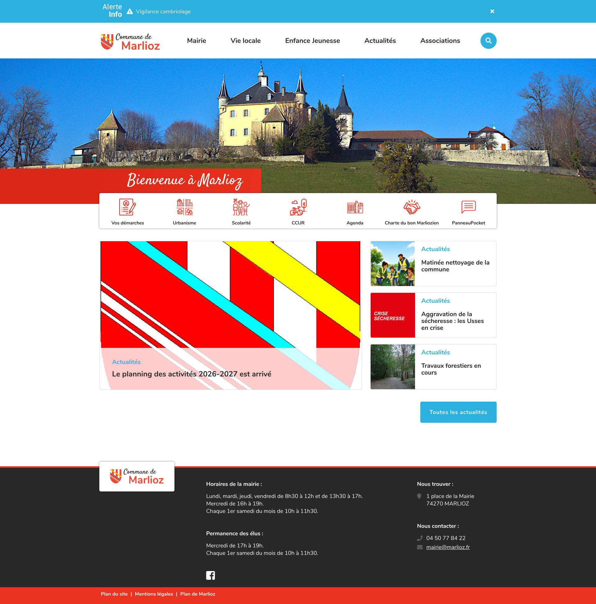 Aperçu du site