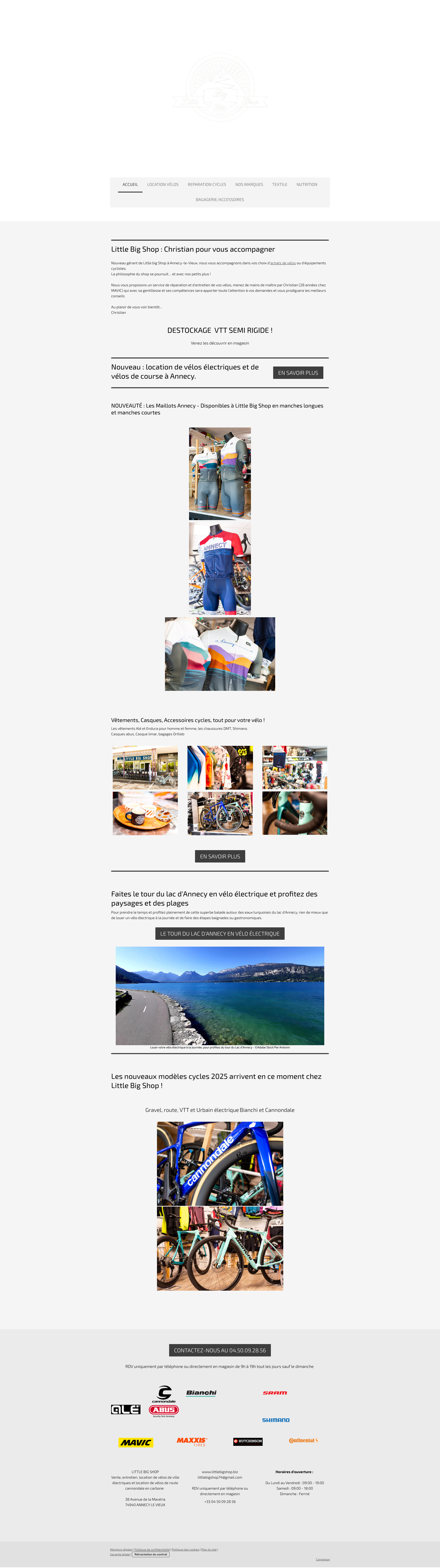 Aperçu du site