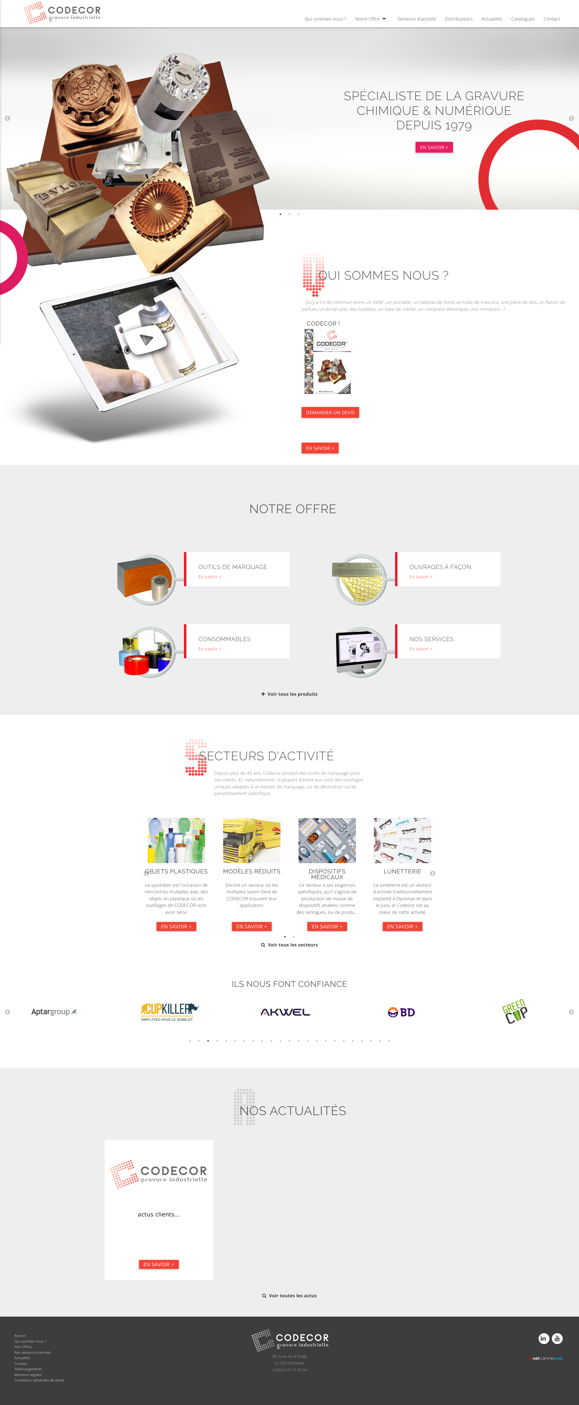 Aperçu du site