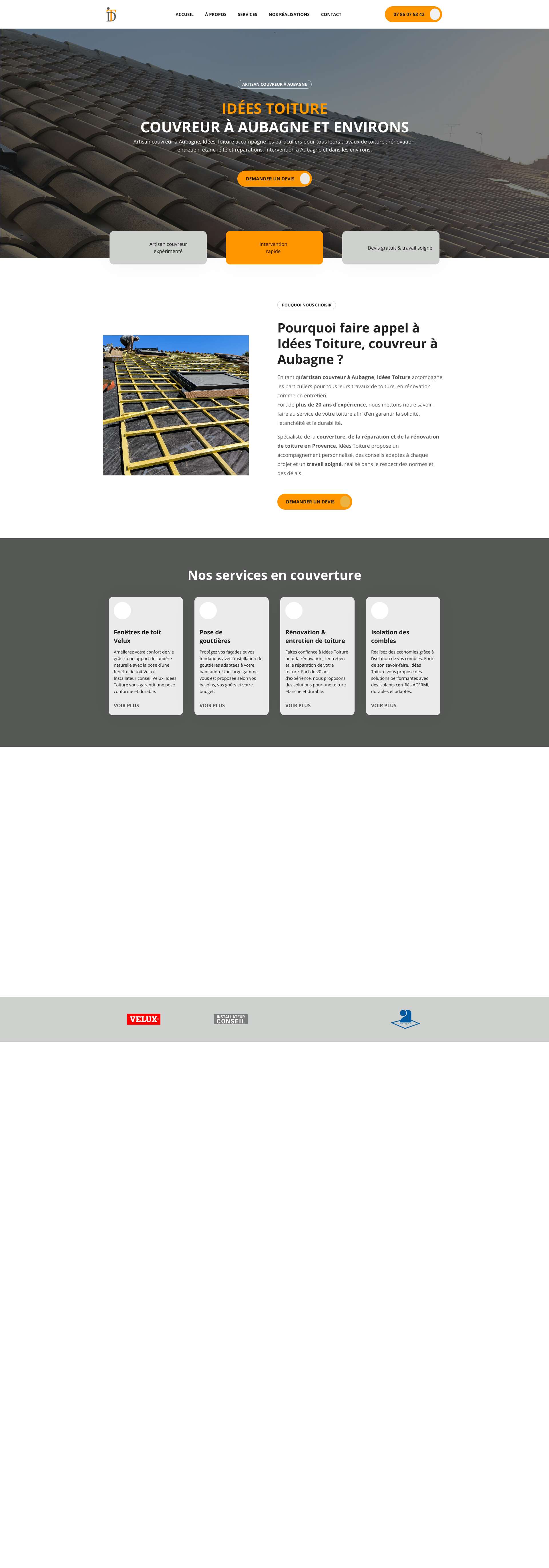 Aperçu du site