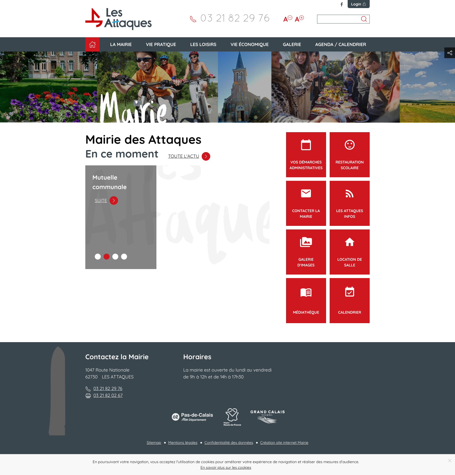 Aperçu du site
