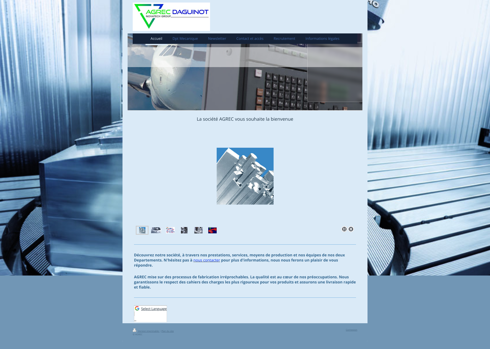 Aperçu du site