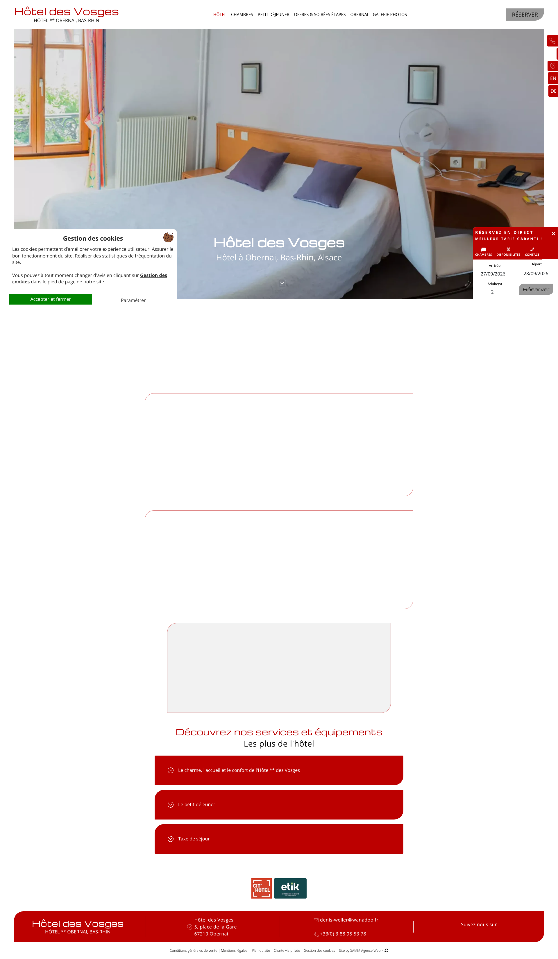Aperçu du site
