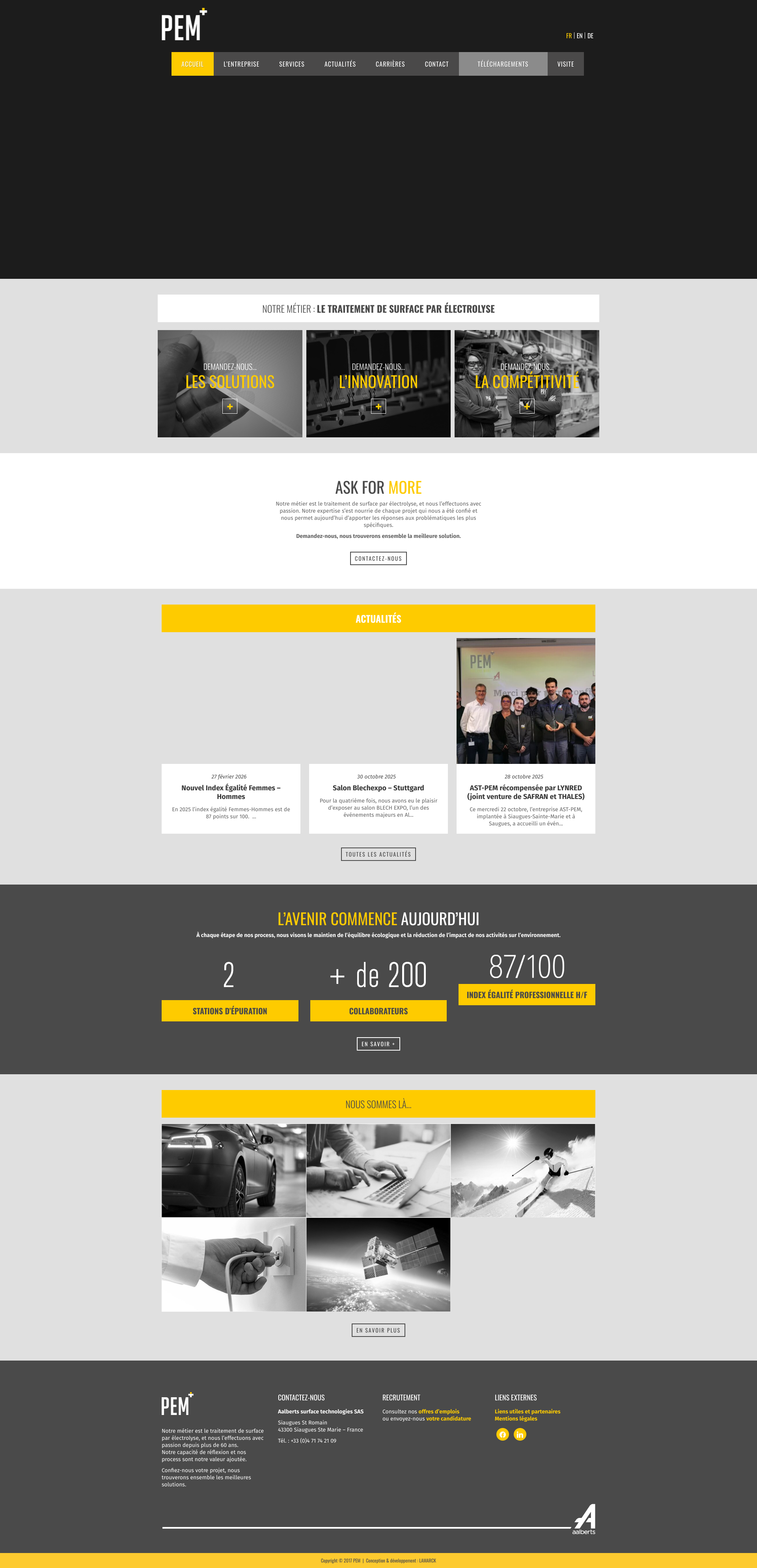 Aperçu du site