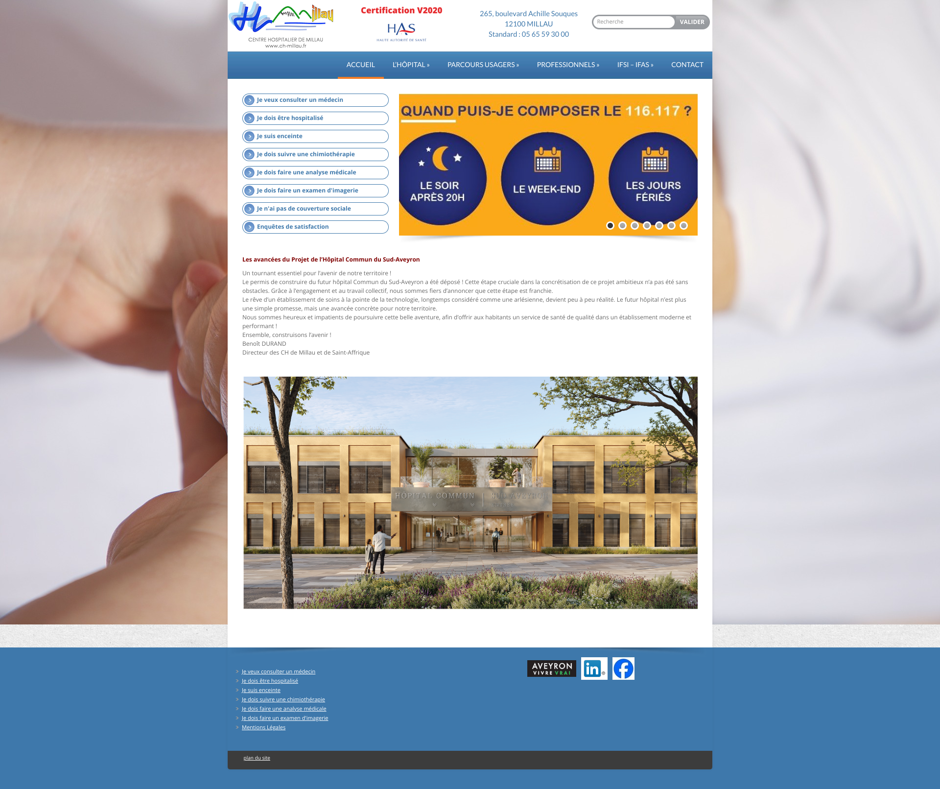 Aperçu du site