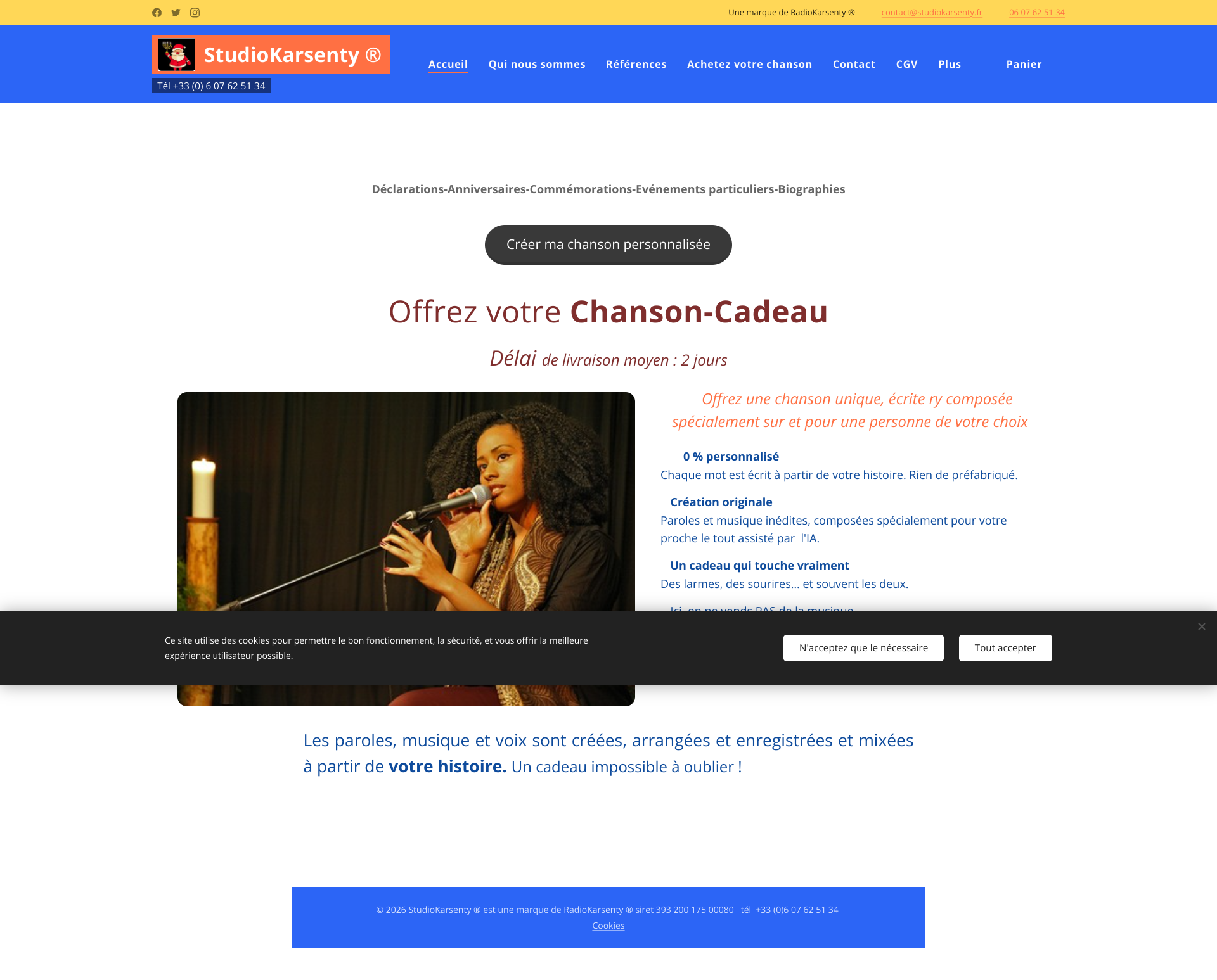 Aperçu du site