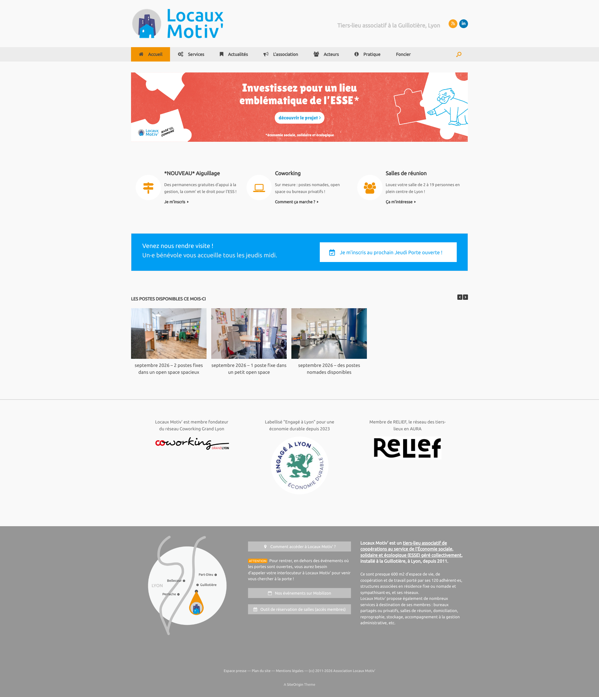 Aperçu du site