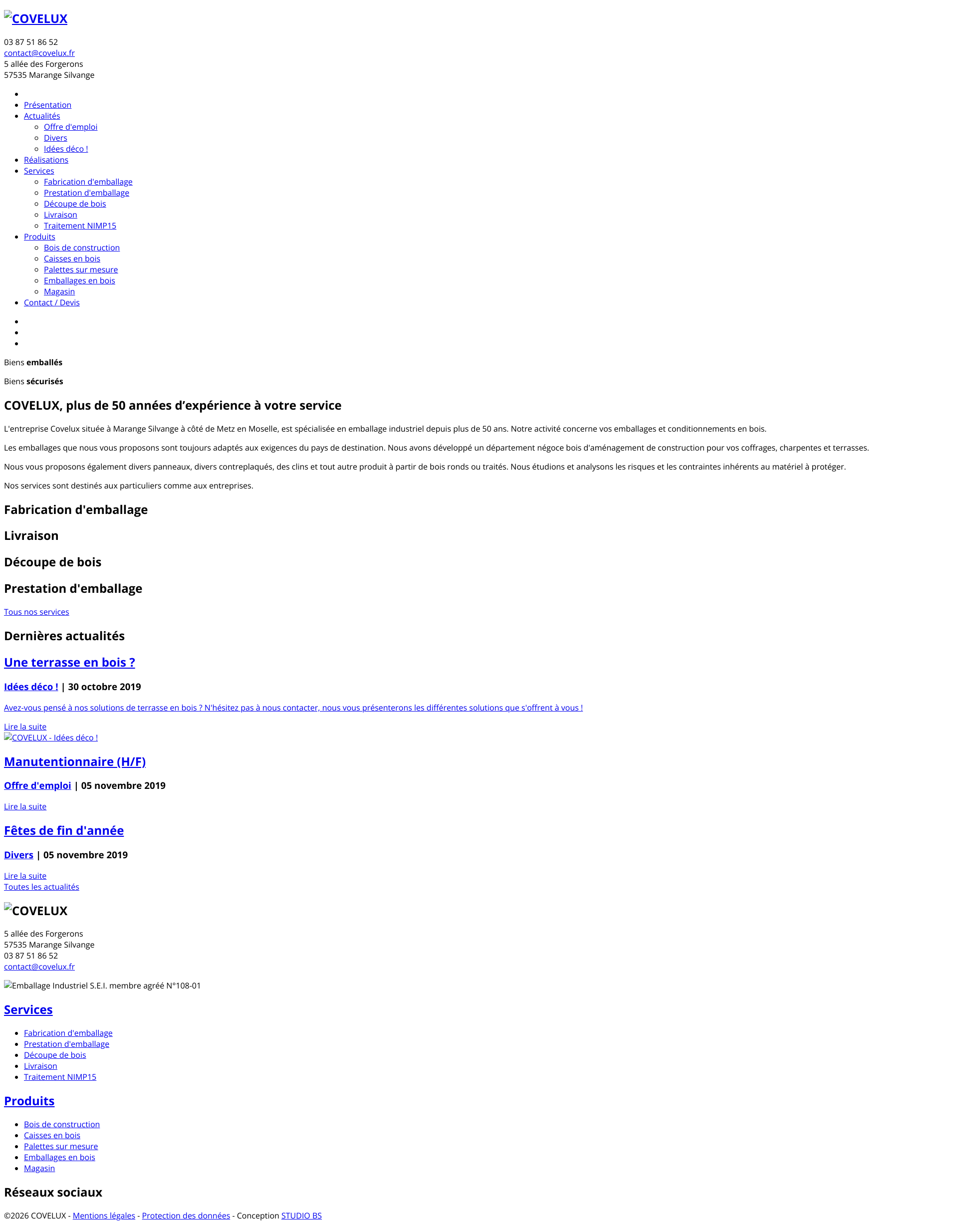 Aperçu du site