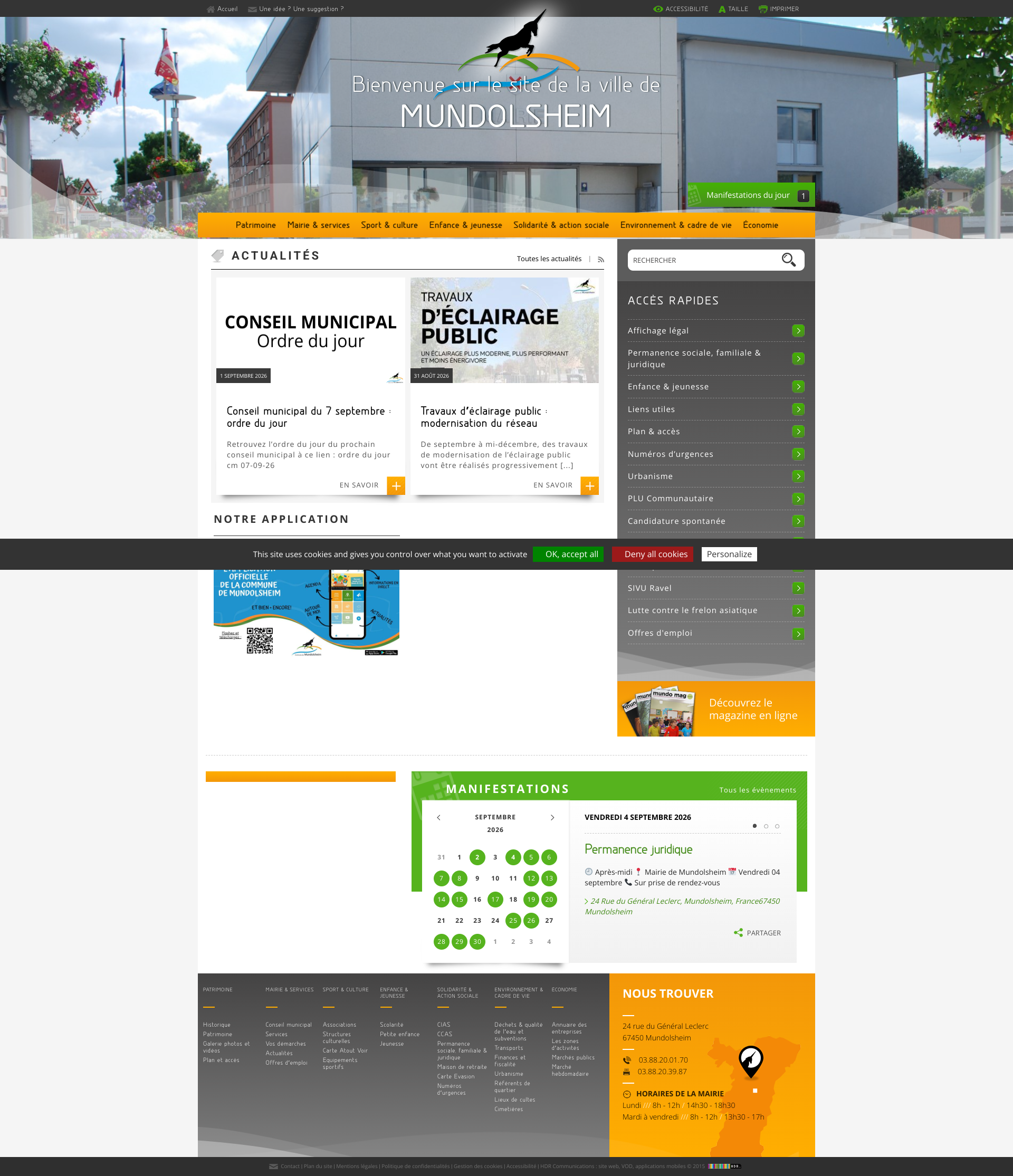 Aperçu du site