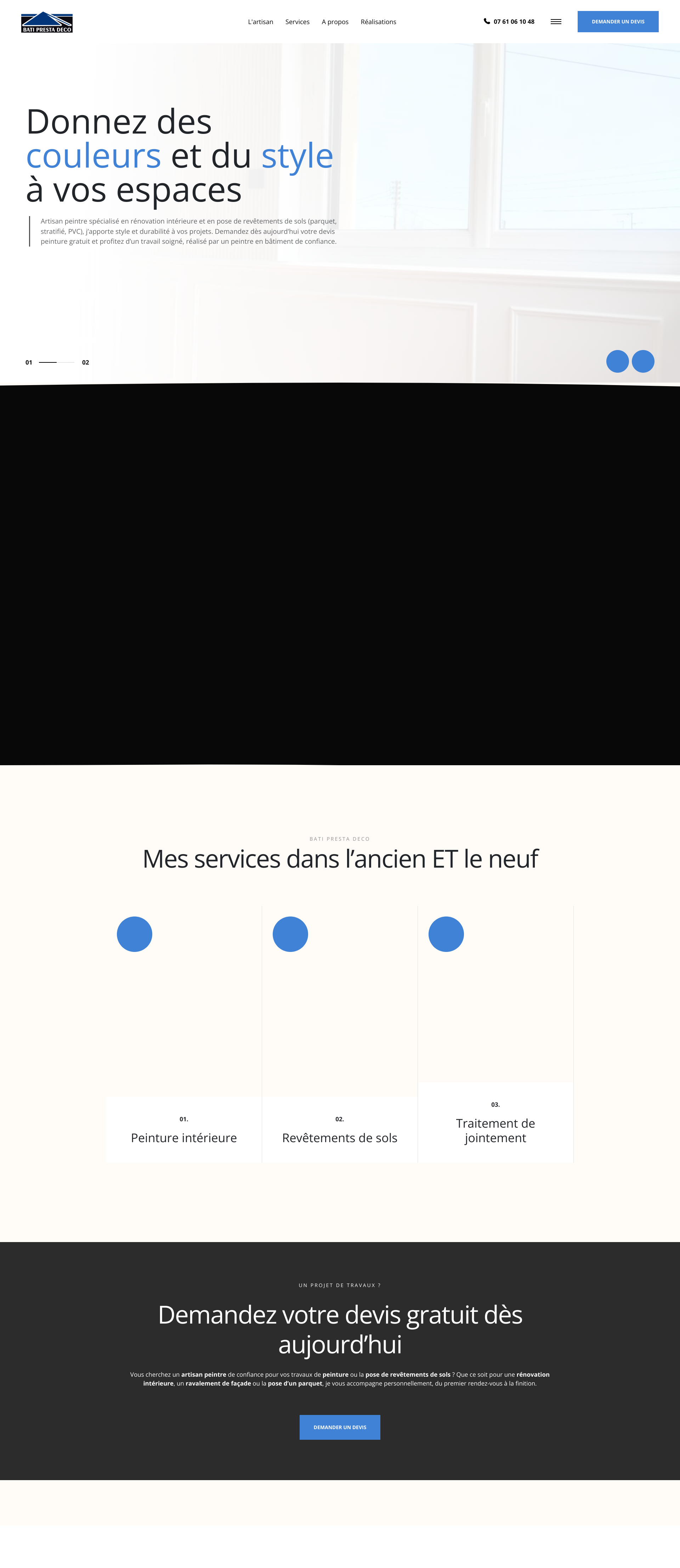 Aperçu du site
