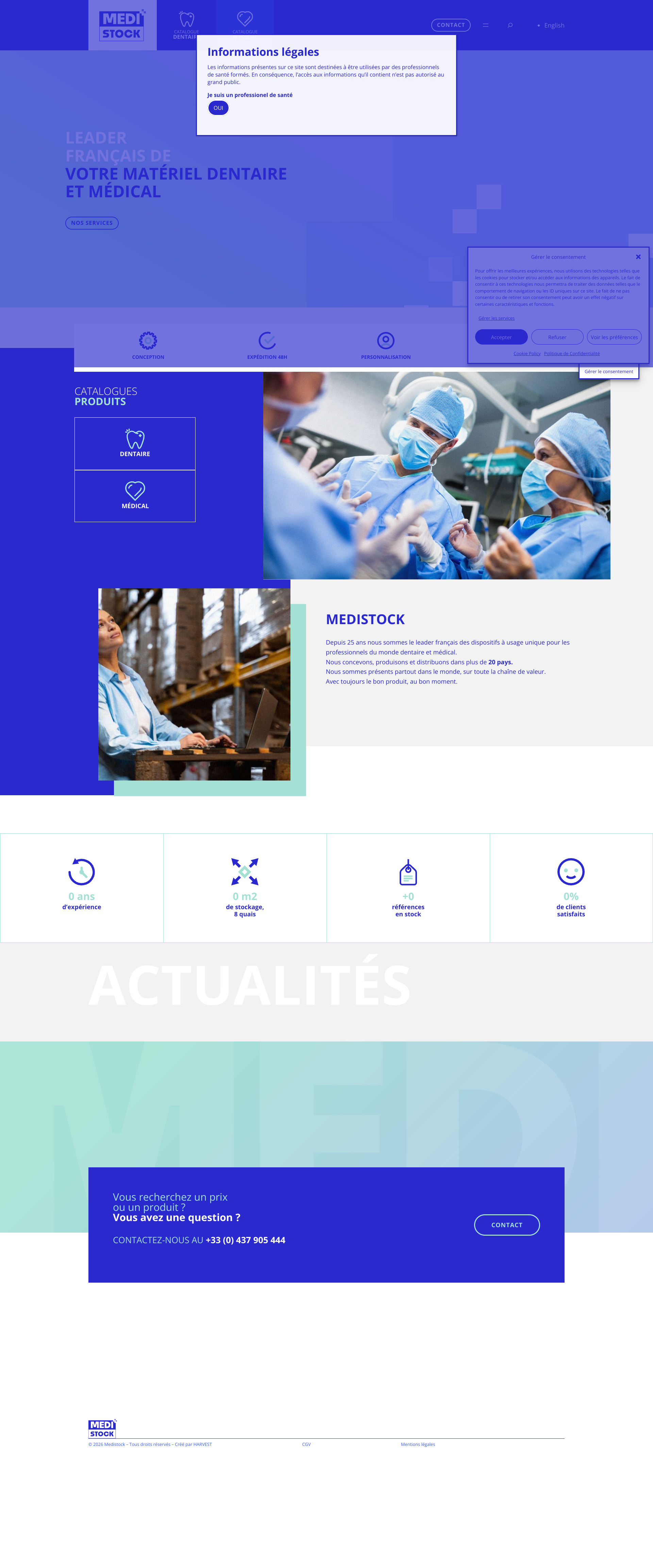 Aperçu du site