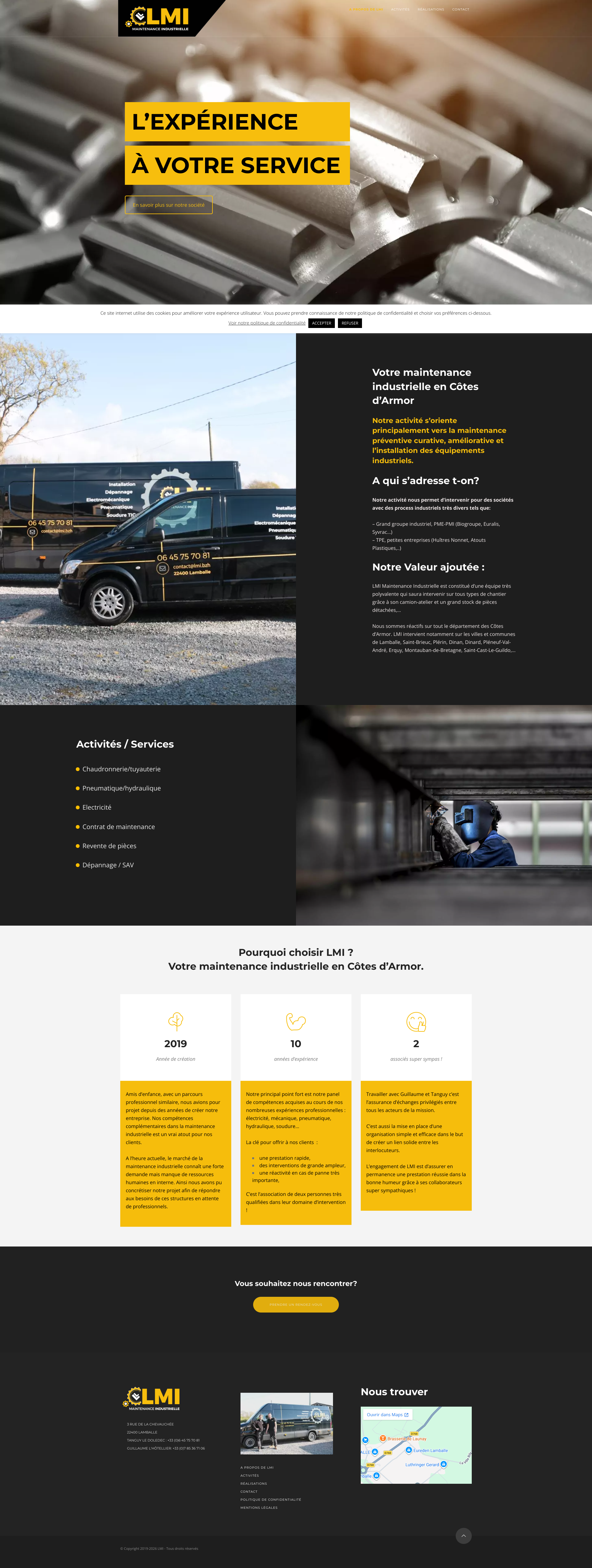 Aperçu du site