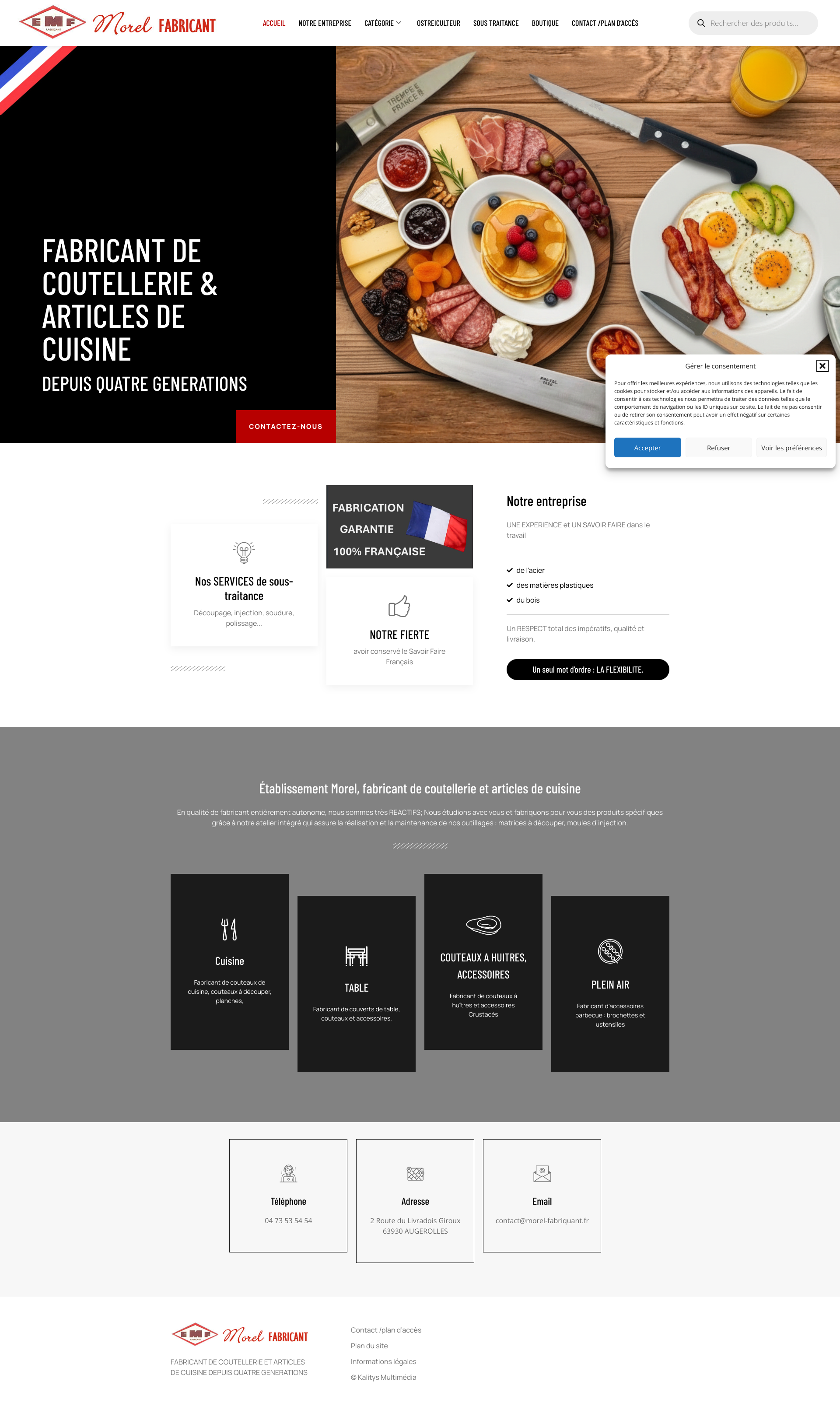 Aperçu du site
