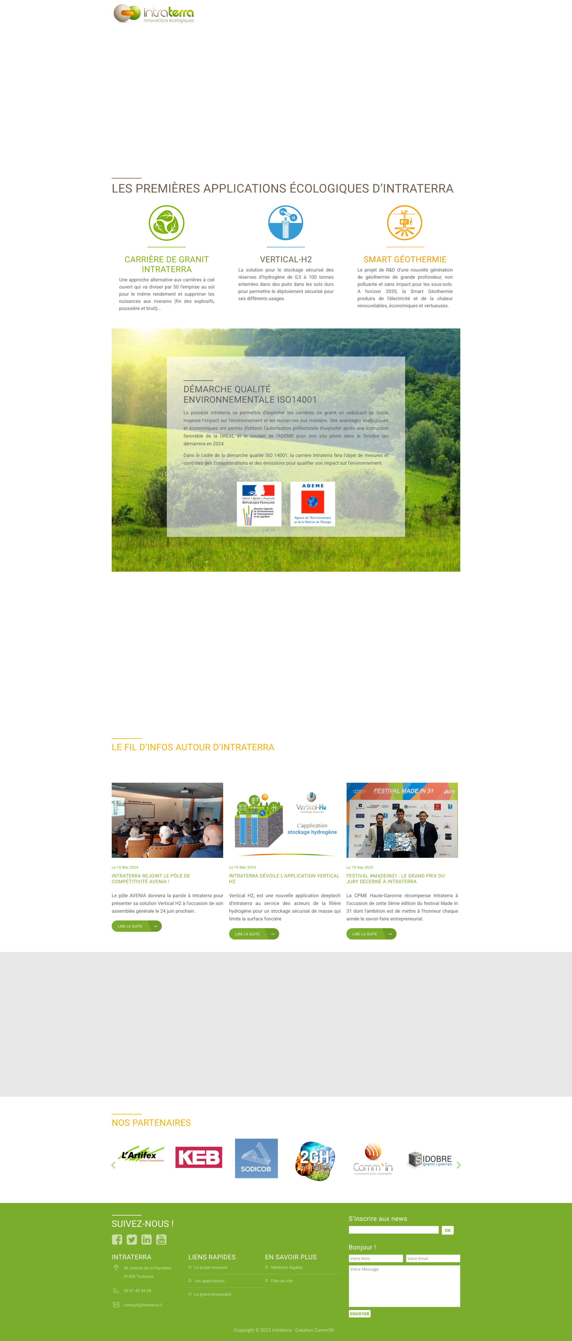 Aperçu du site