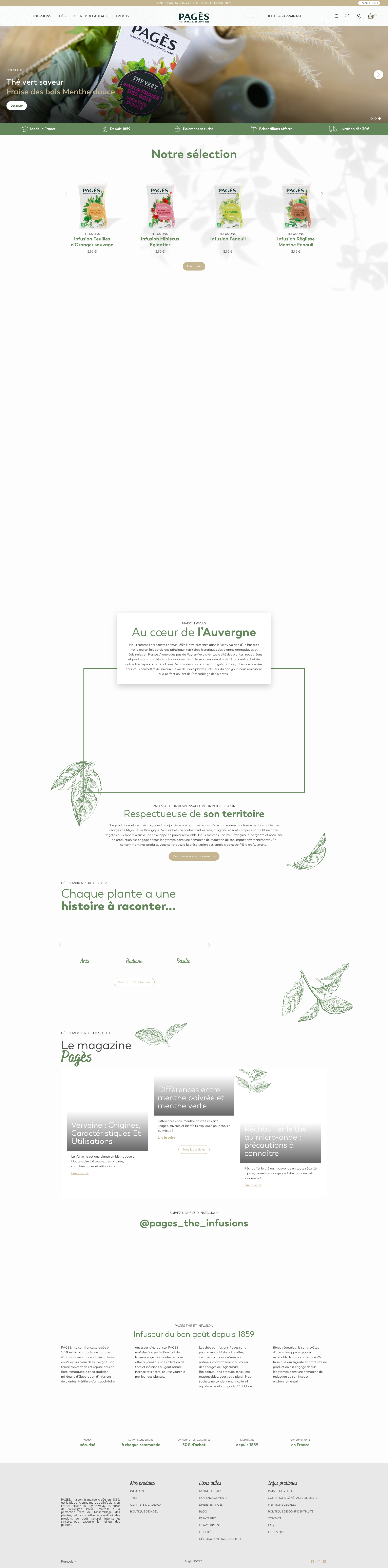 Aperçu du site