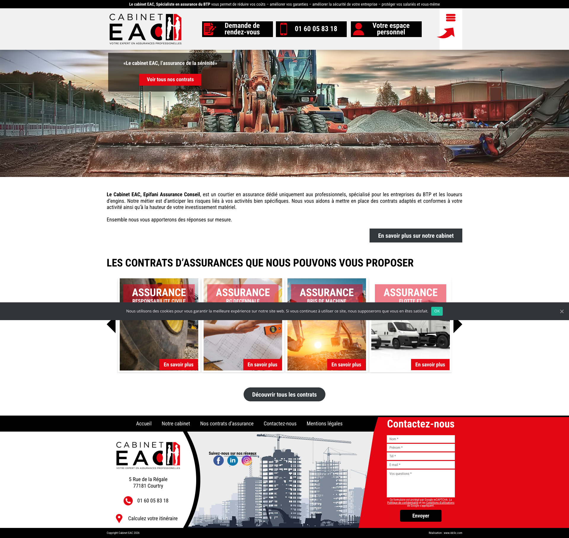 Aperçu du site