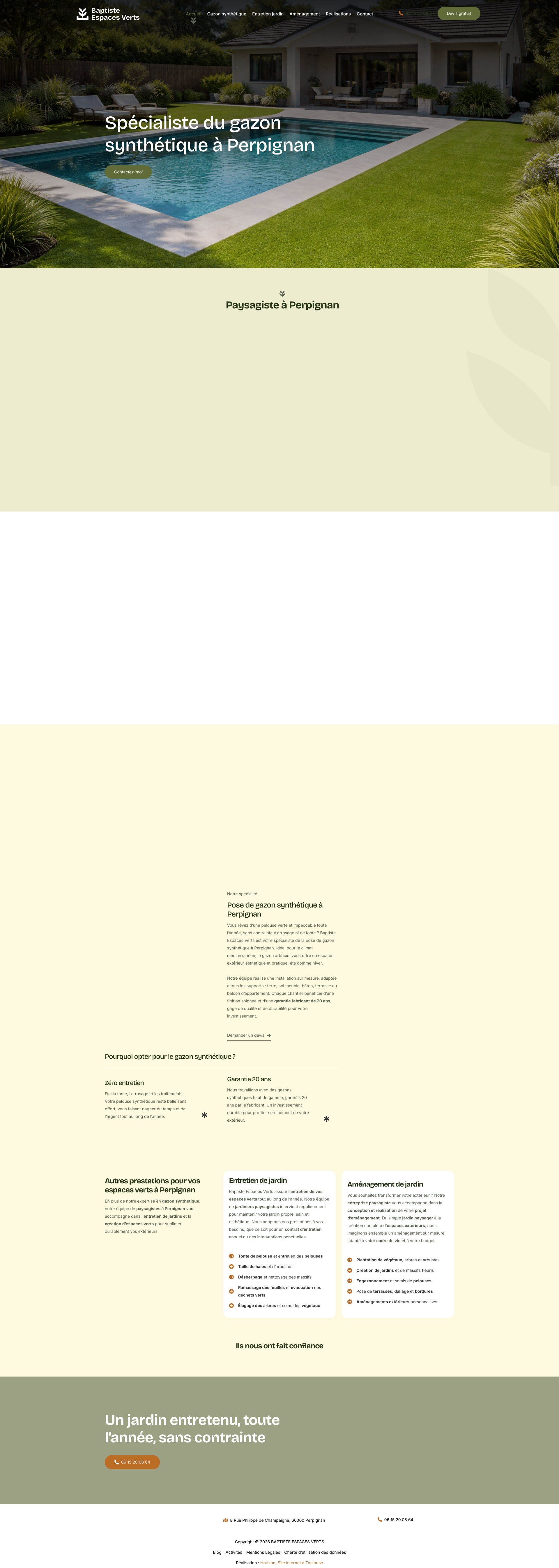 Aperçu du site