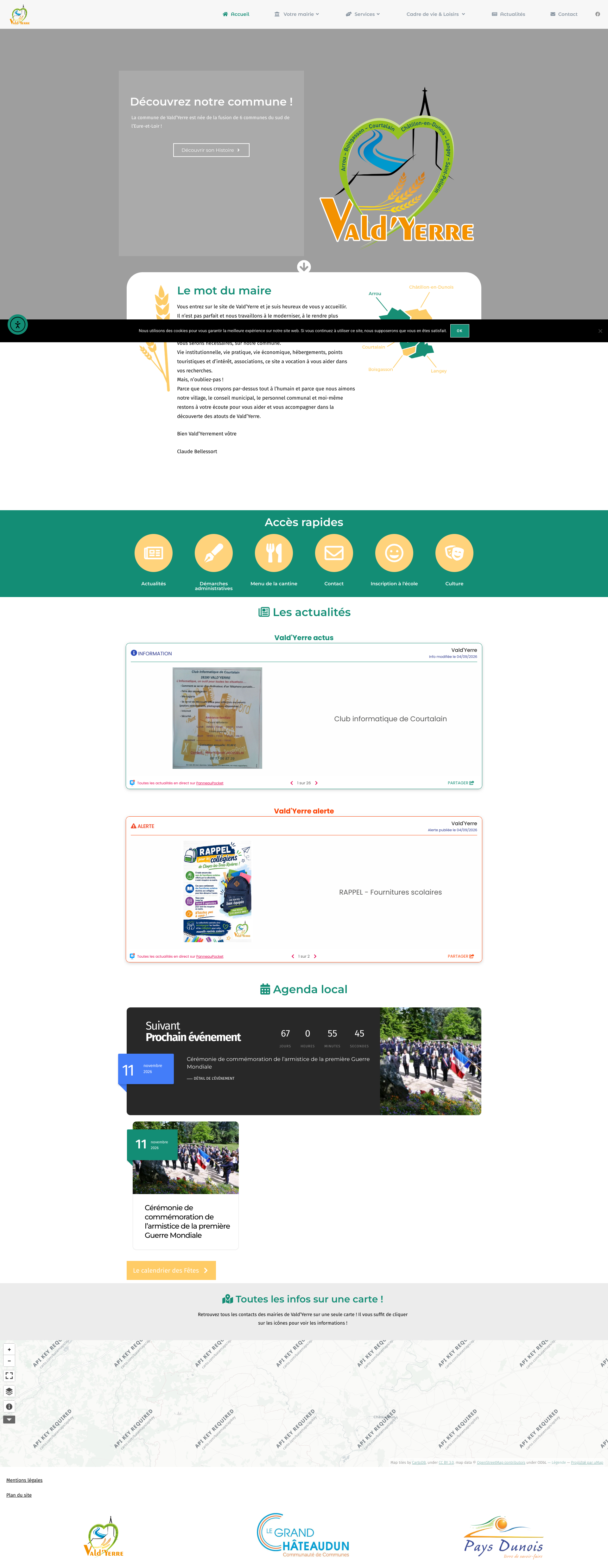 Aperçu du site