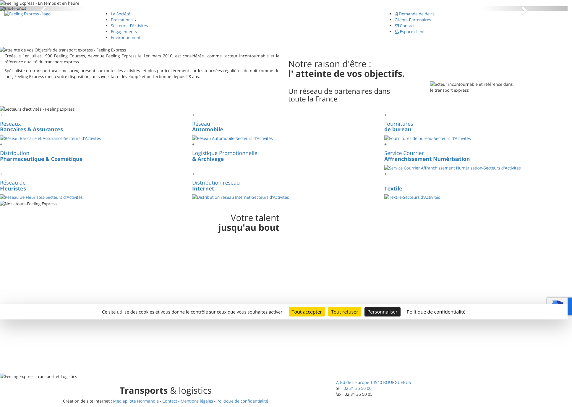 Aperçu du site