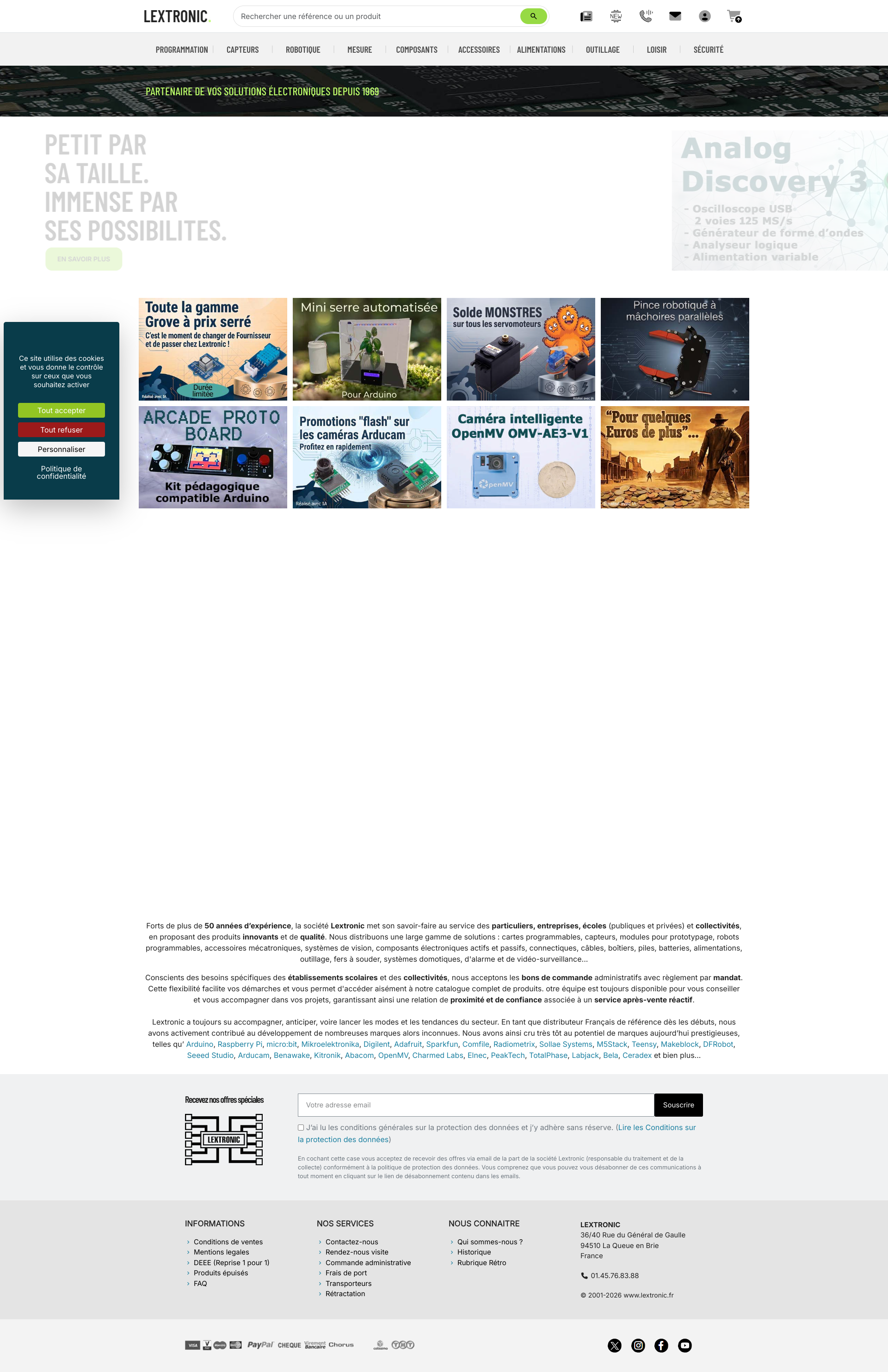 Aperçu du site