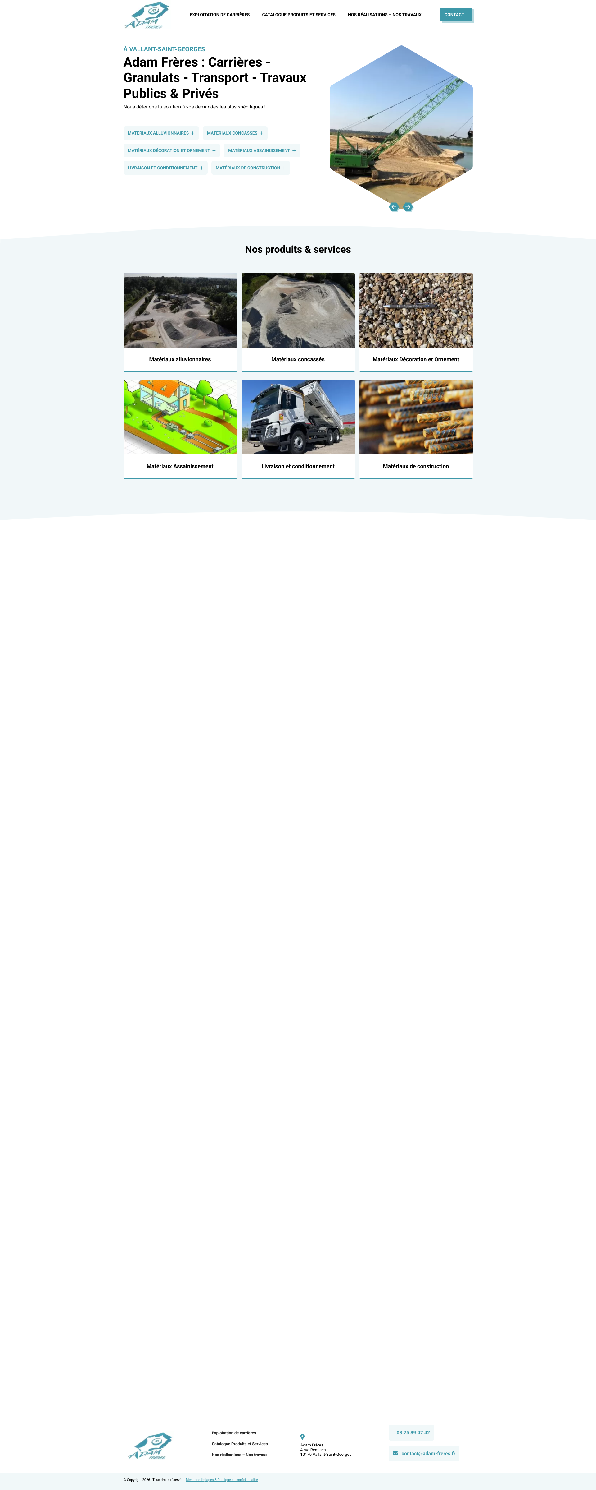 Aperçu du site